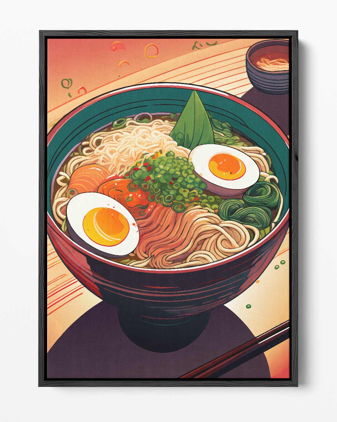 Kleurrijke Ramen Illustratie – portret kunstwerk als wanddecoratie