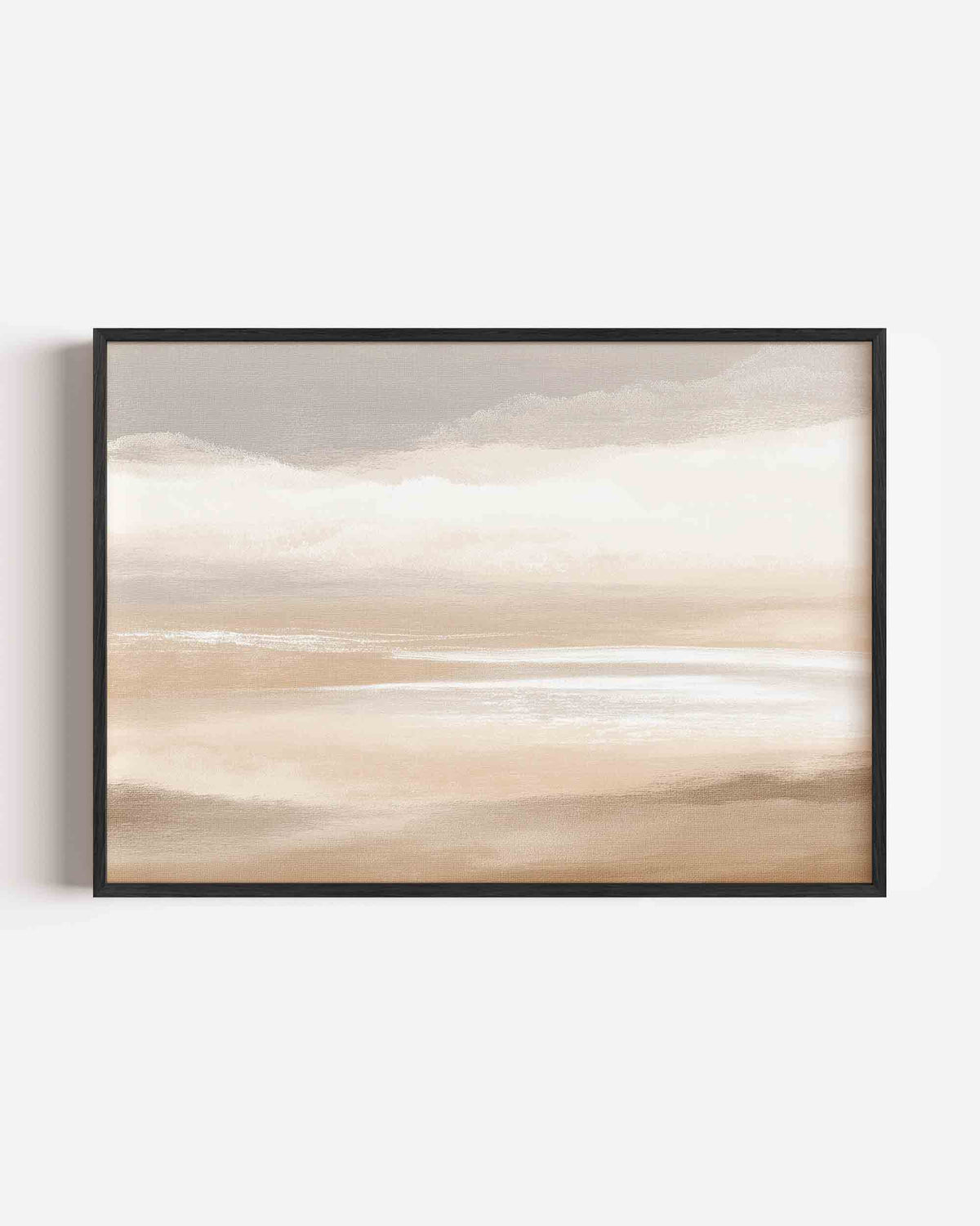 Abstracte beige landschap – abstracte landscape poster als wanddecoratie