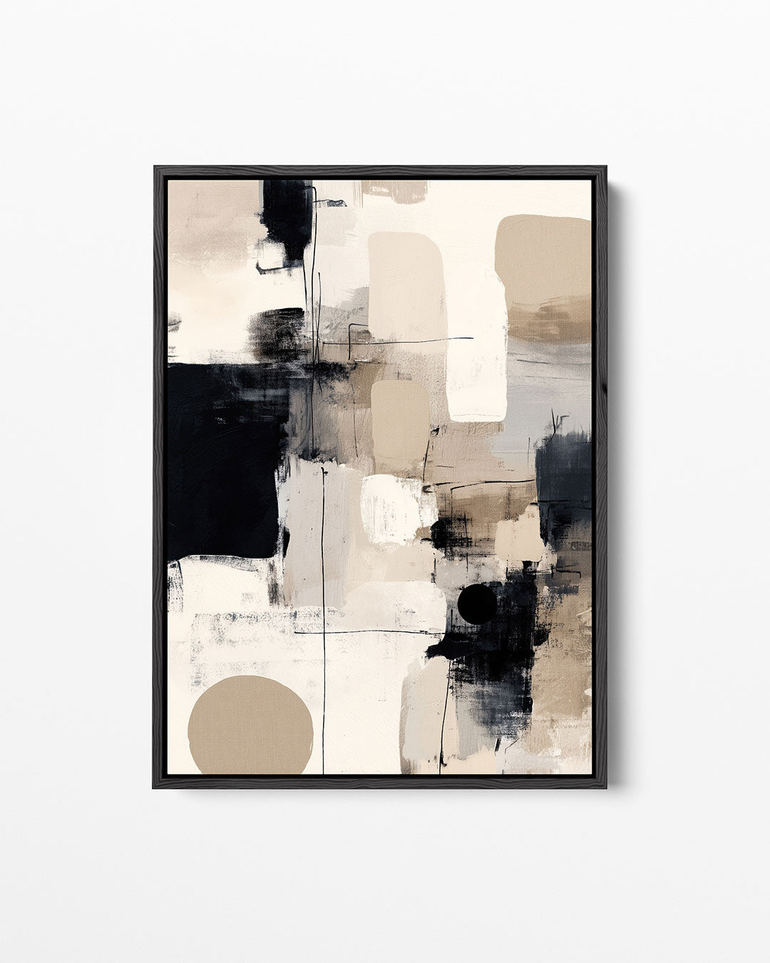 Geometrische compositie – staand wanddecoratie kunstwerk