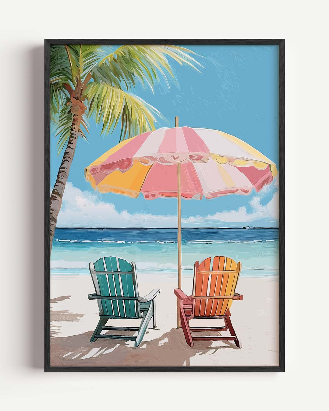 Tropische Stranddromen – zomer portret poster als wanddecoratie