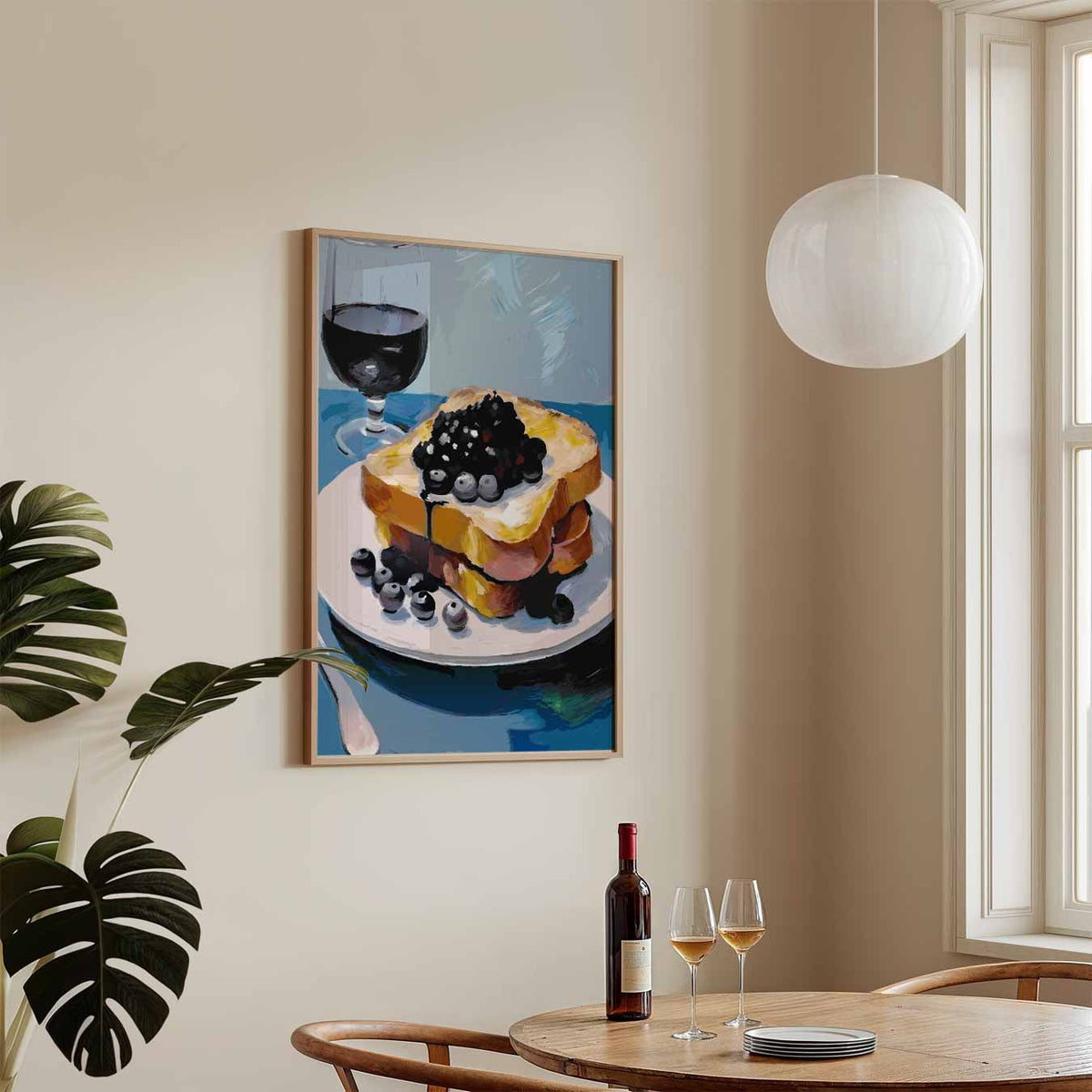 Luxe Franse Toast Koffiehuis – keukenposter in staand formaat