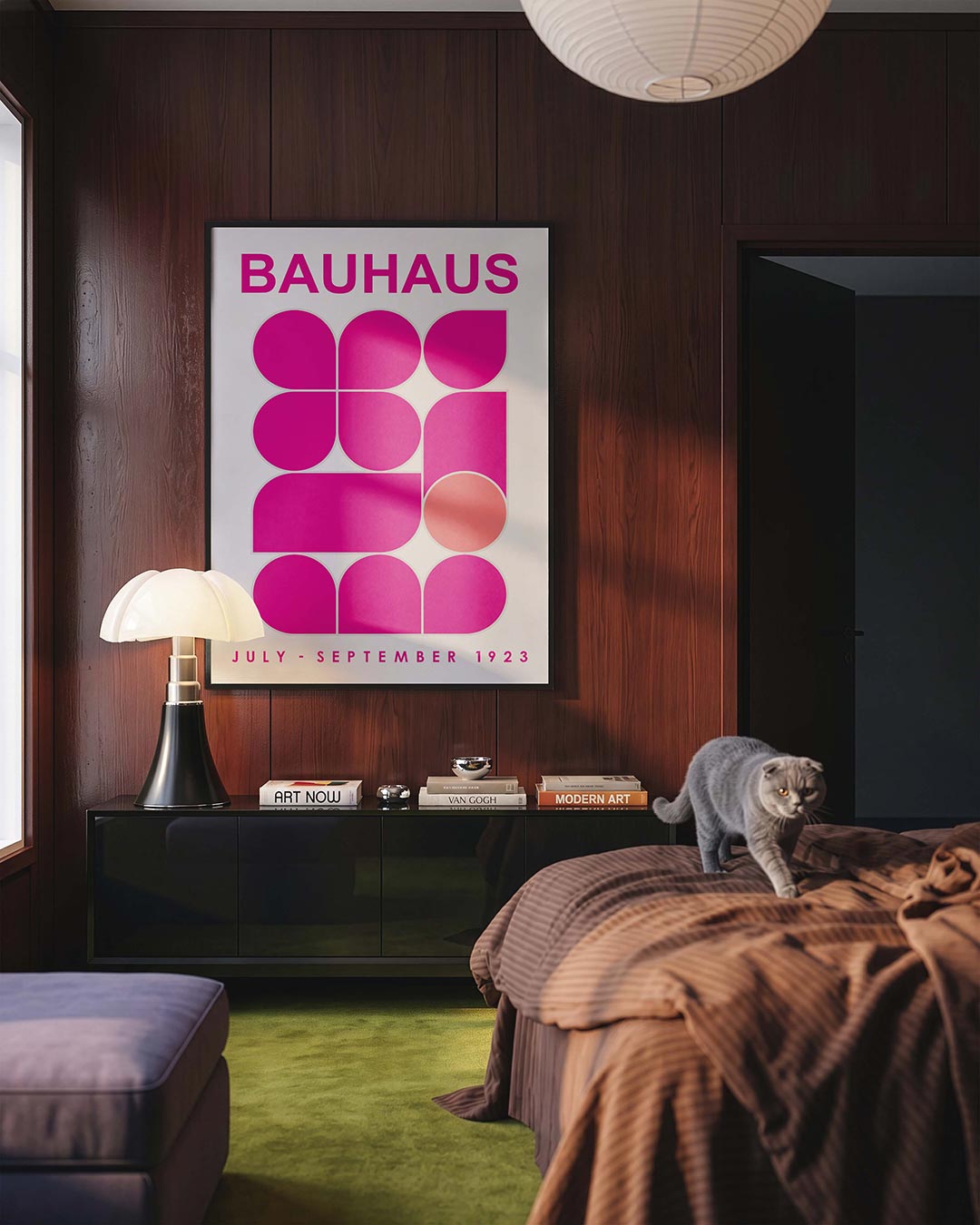 – geometrische Bauhaus poster in staand formaat