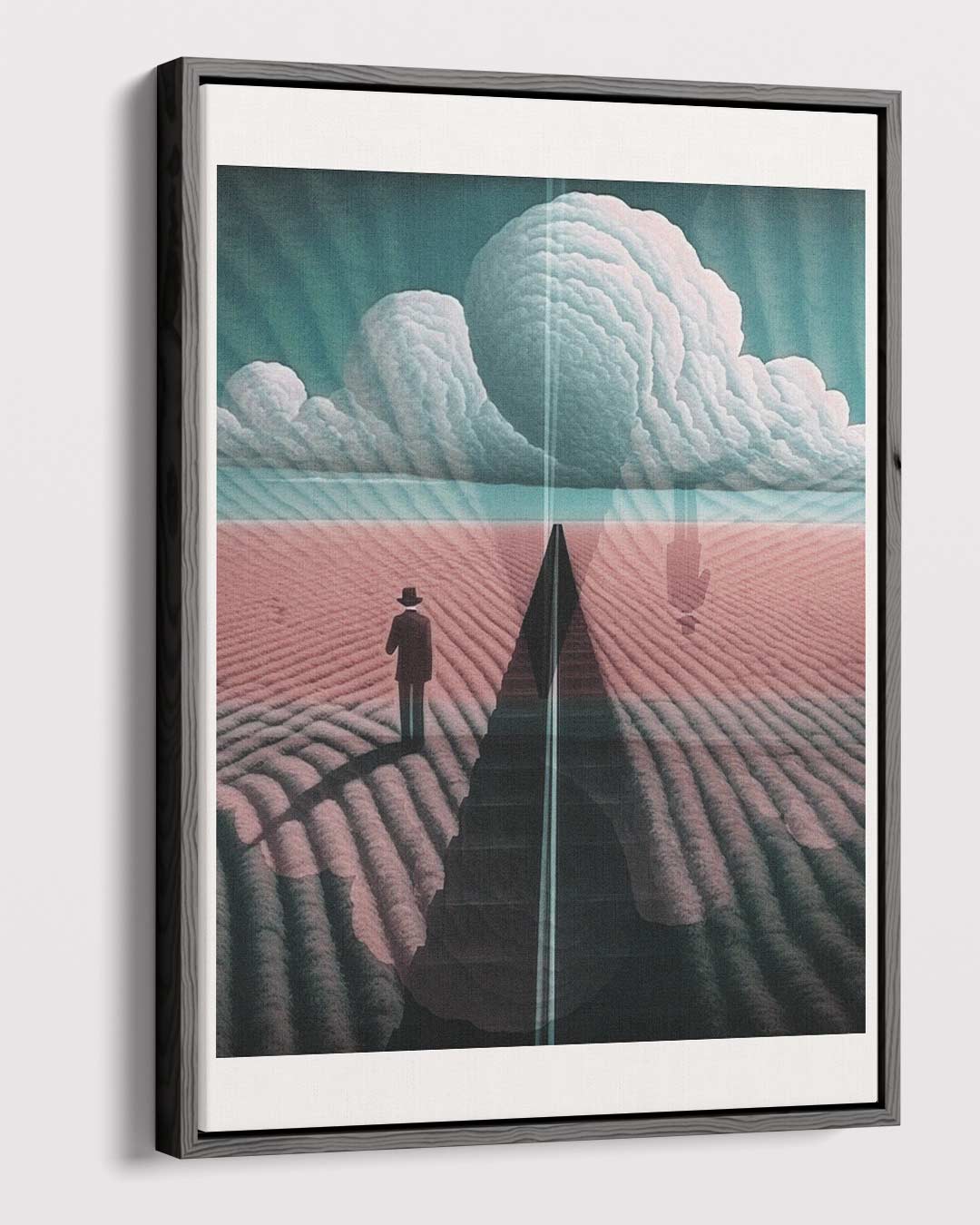 Dromerige Horizon – canvas wanddecoratie in portret formaat