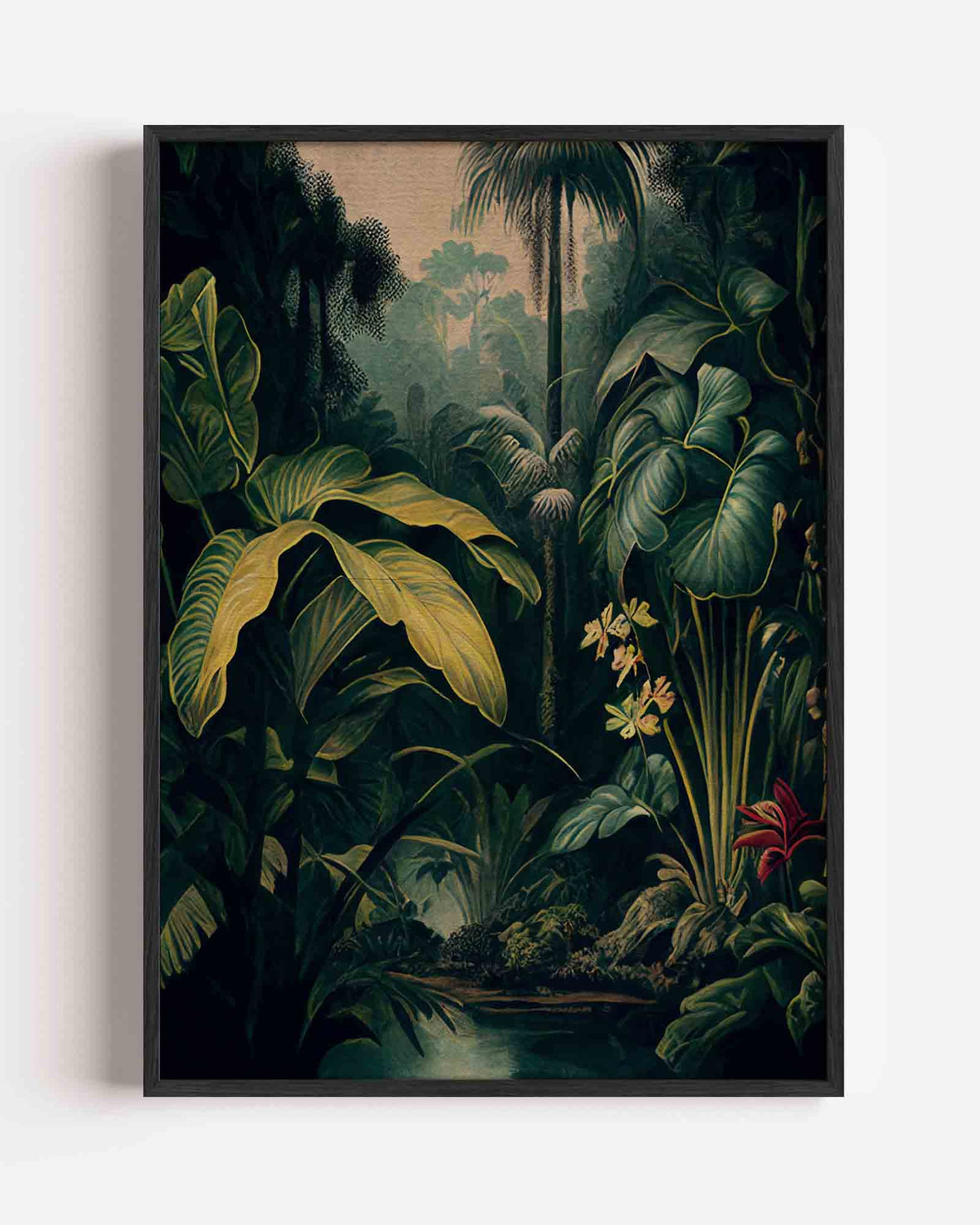 Tropische bladeren – jungle portret poster als wanddecoratie