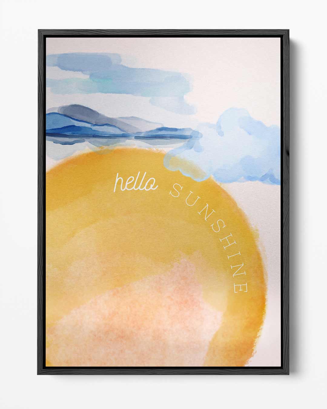 Zonneschijn Groet – portret kunstwerk als wanddecoratie