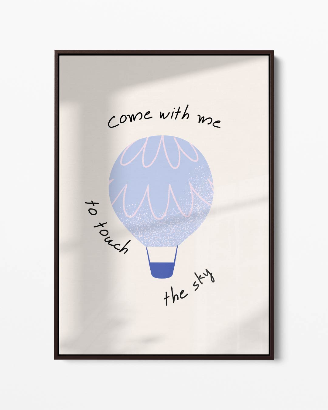 Dromen in Luchtballon – portret kunstwerk als wanddecoratie
