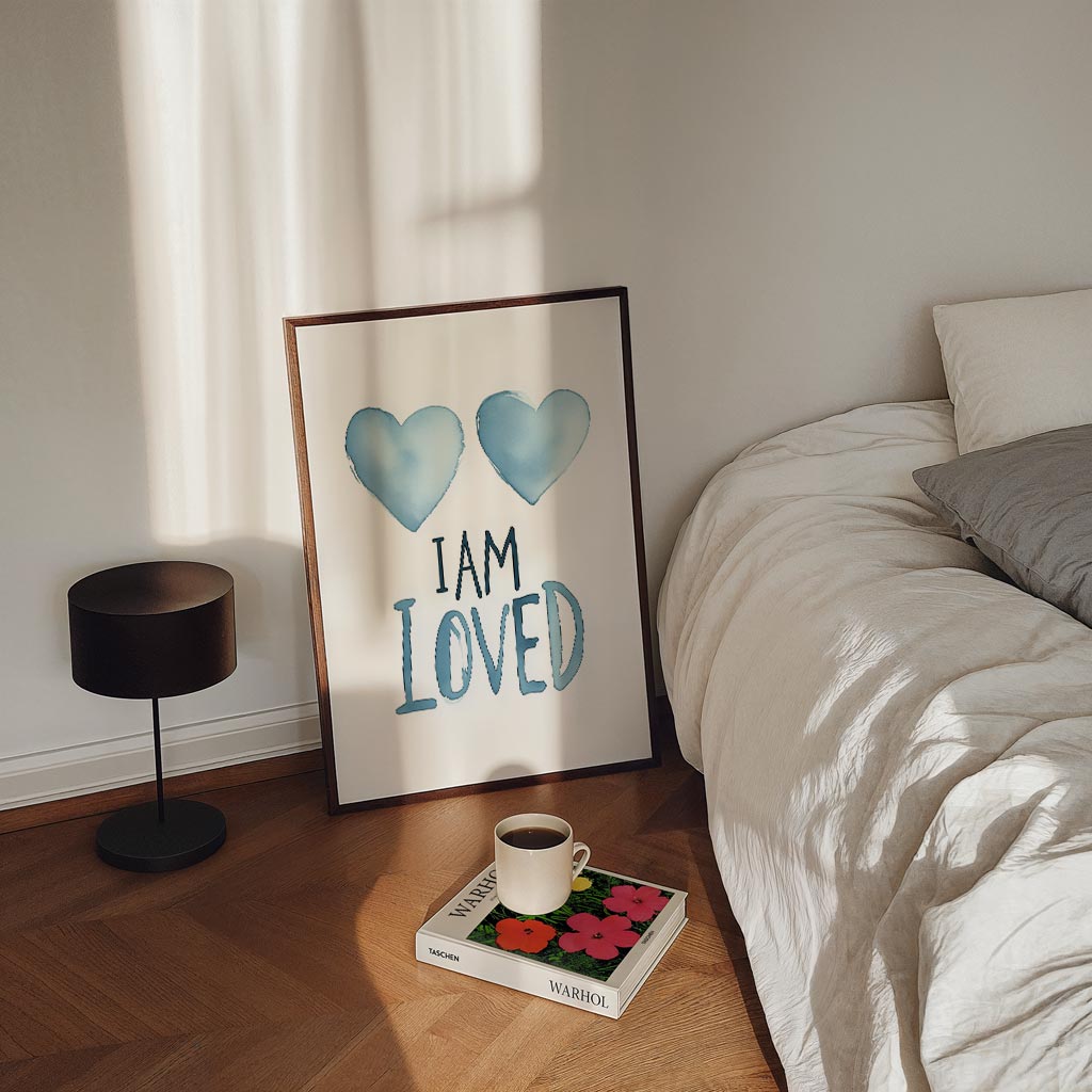 Liefdevolle Hartjes – kinderposter in staand formaat