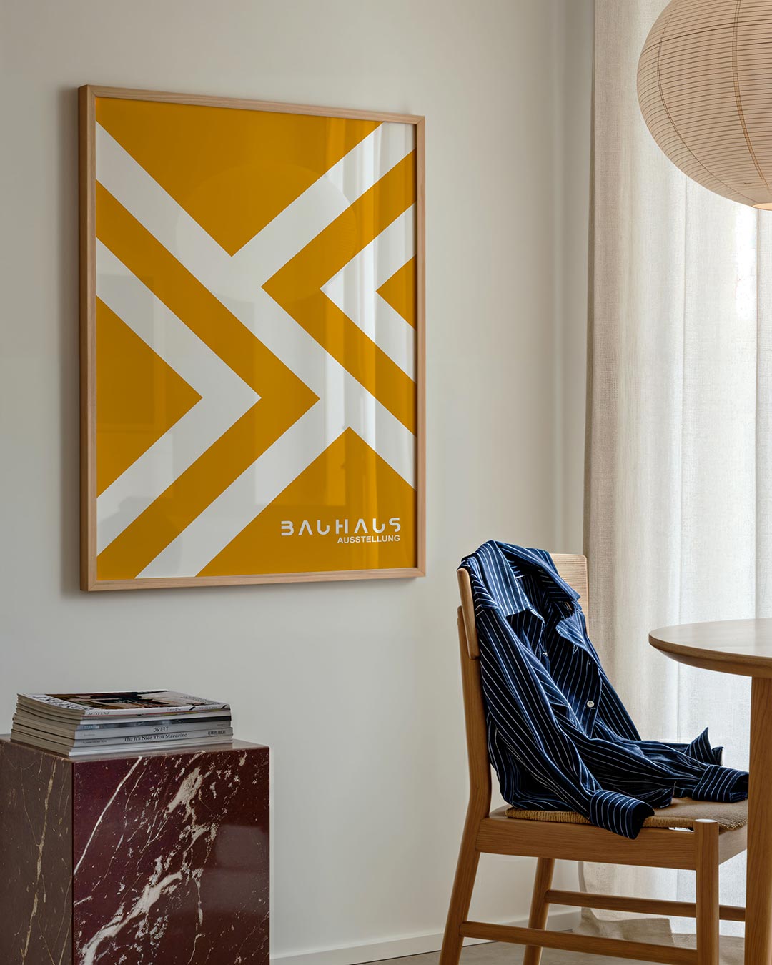 Lijnen en vlakken – geometrische poster in Bauhaus-stijl van WallArtistic