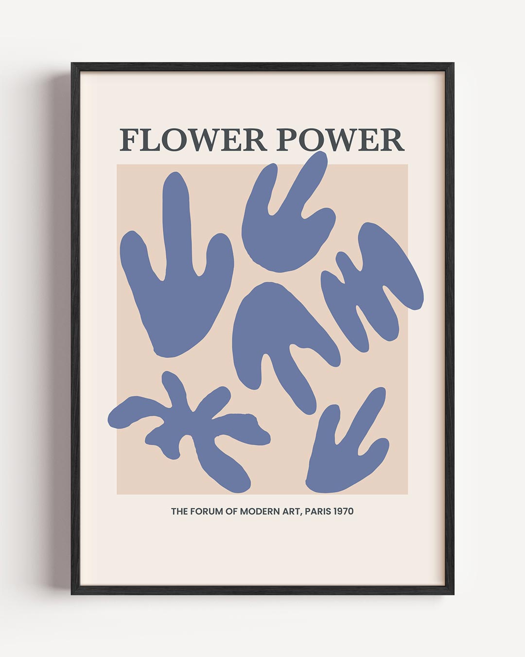 Flower Power – kleurrijke abstracte portret poster als wanddecoratie