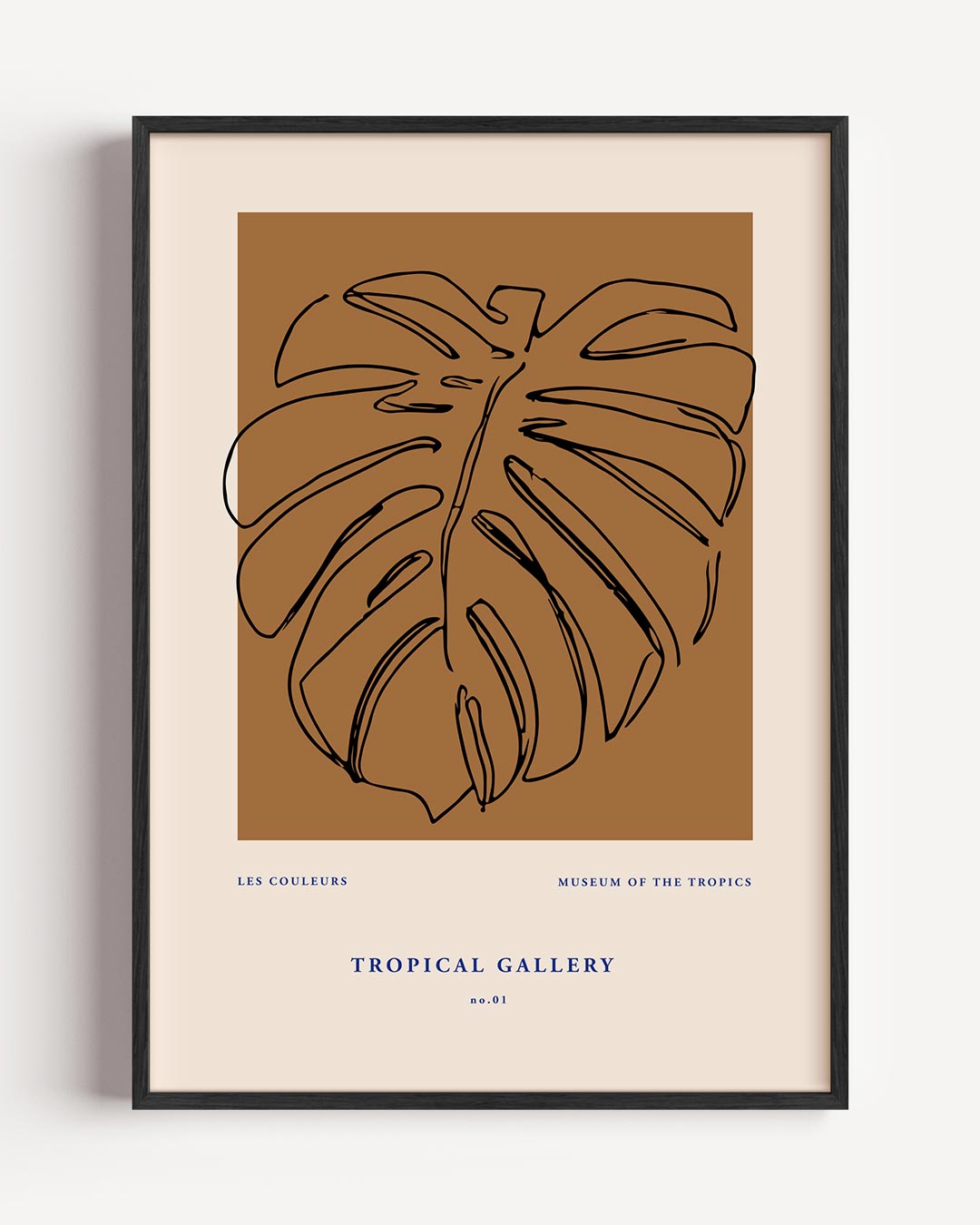Tropische Monstera Kunstprint – zomer portret poster als wanddecoratie