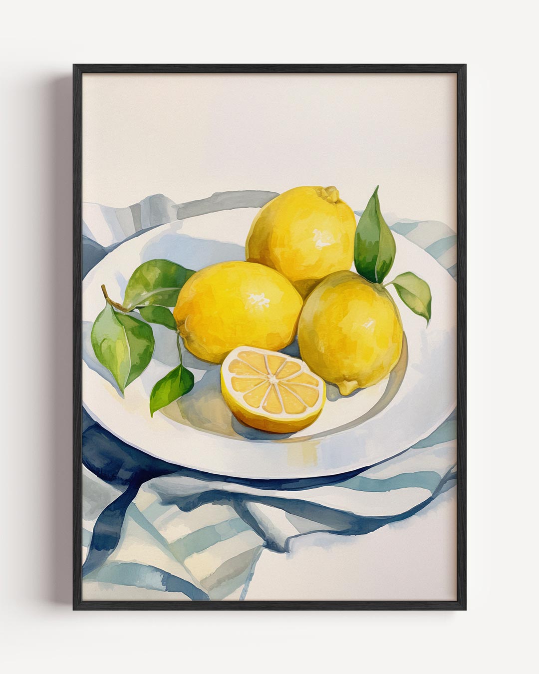 Citroen Stilleven – keuken portret poster als wanddecoratie