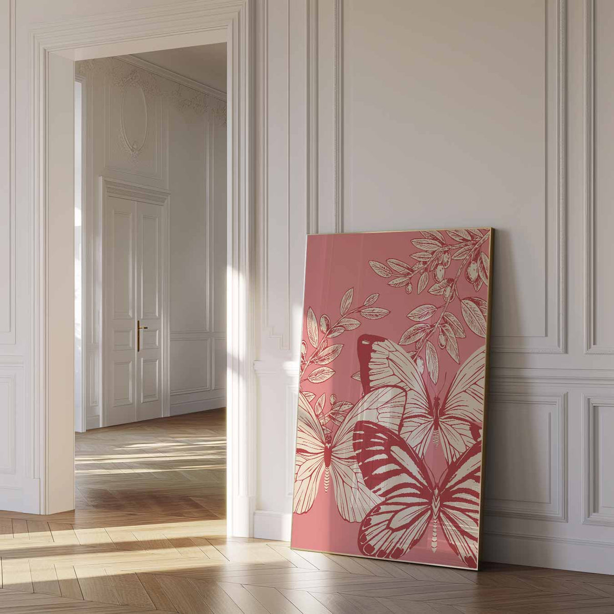 Vlinderdroom Wanddecoratie – urban poster in staand formaat