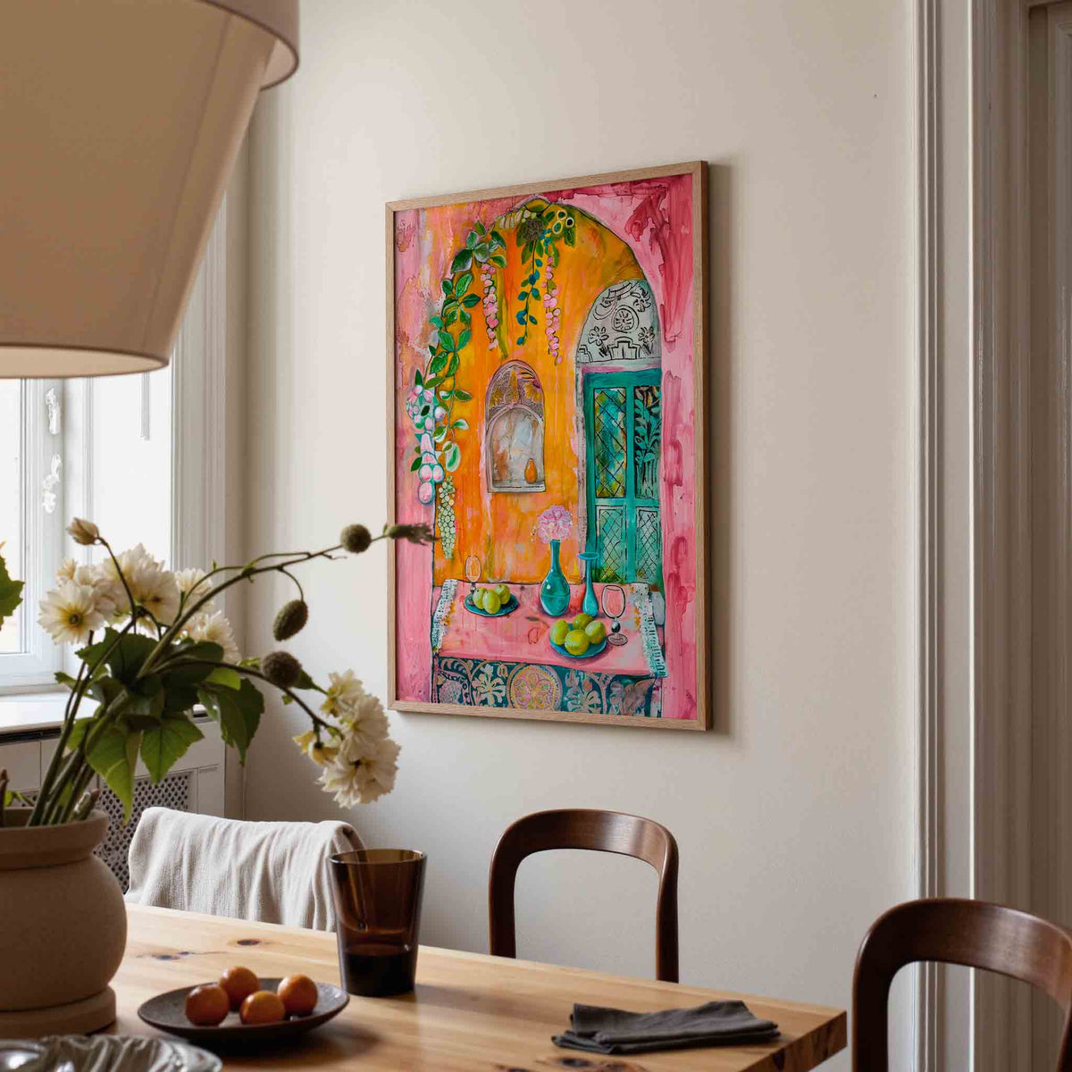 Fruit en bloemen – kunst en design poster in portret formaat