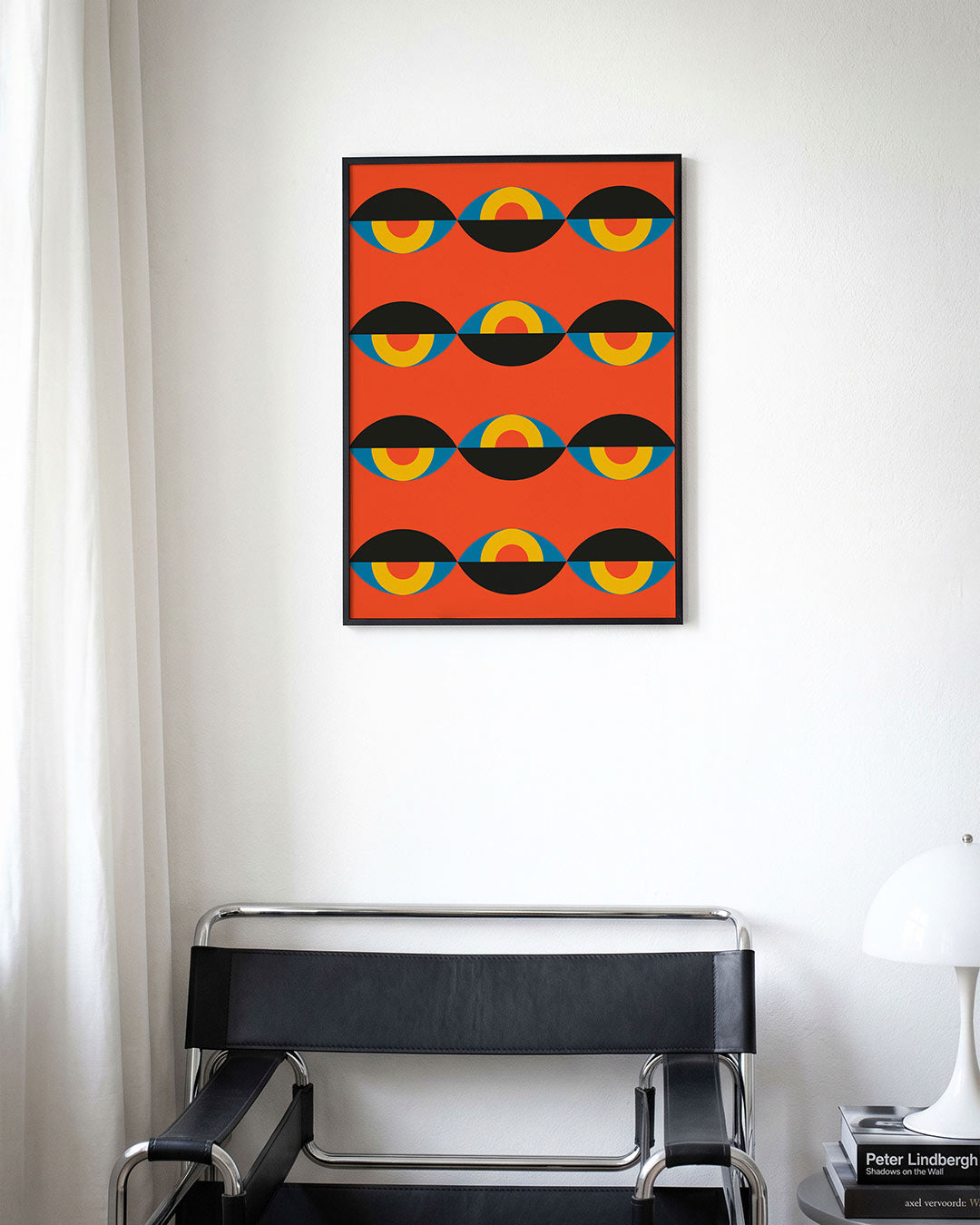 Vormritme en kleur – moderne Bauhaus wandkunst als poster