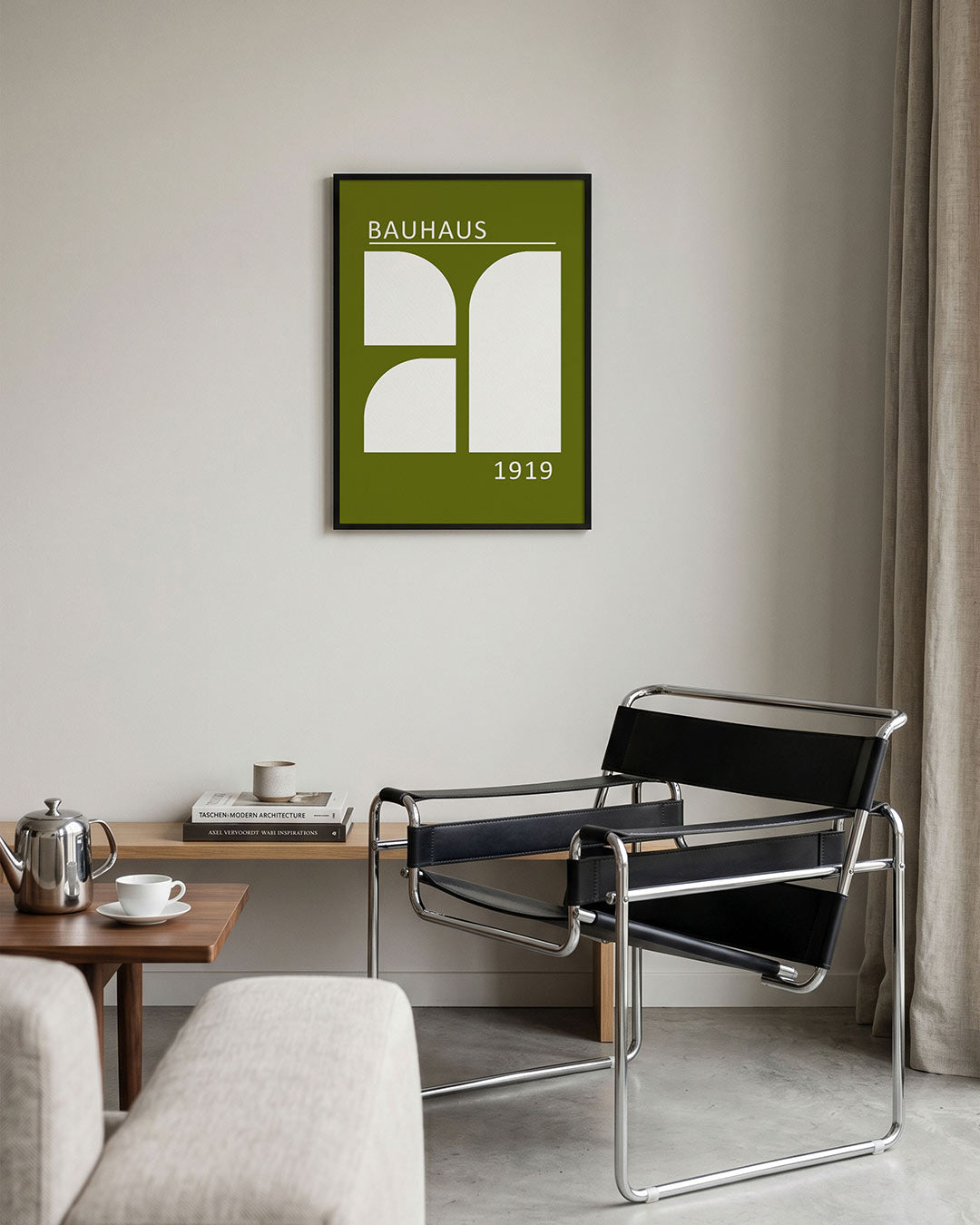 Vormen en vlakken – geometrische Bauhaus poster in staand formaat
