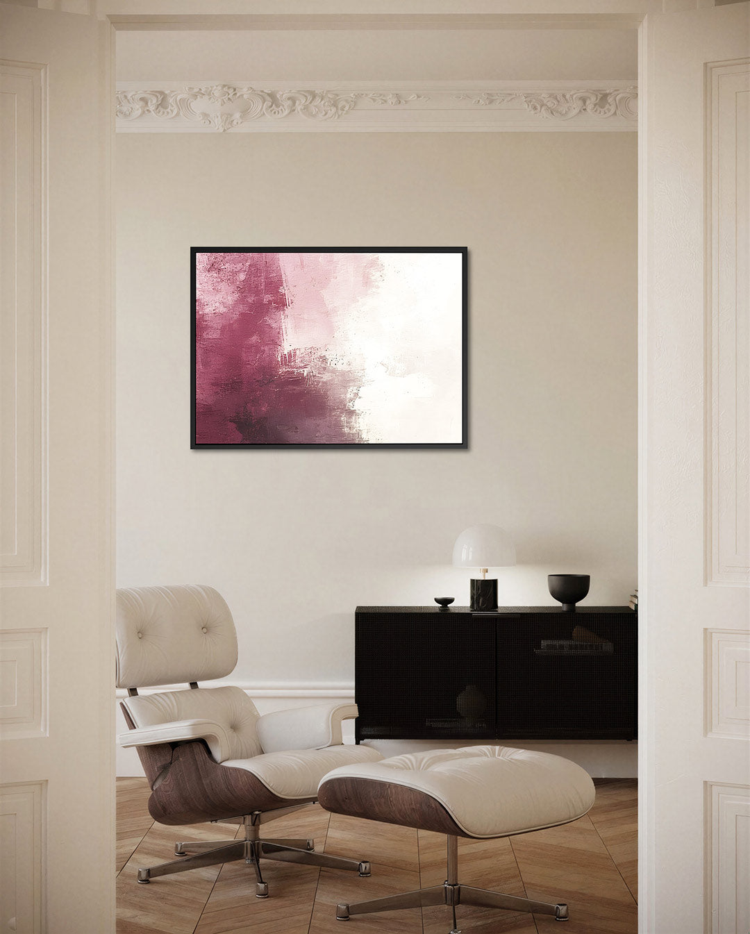 Warme kleurenmix – liggende wanddecoratie