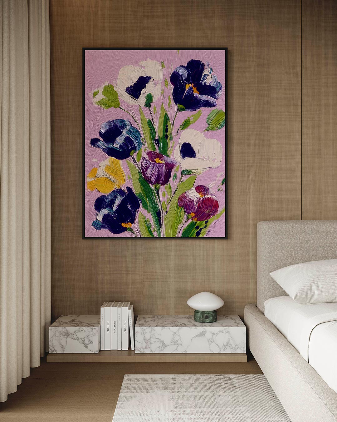 Bloemrijke kleurenexplosie – Diverse – kunstwerk op canvas, dibond of plexiglas