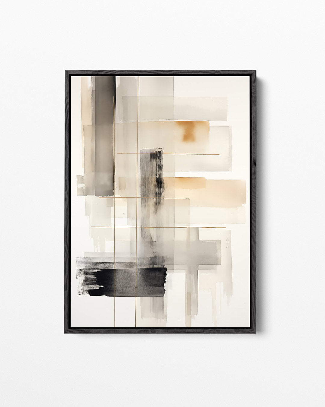 Geometrische lagen – staand wanddecoratie kunstwerk