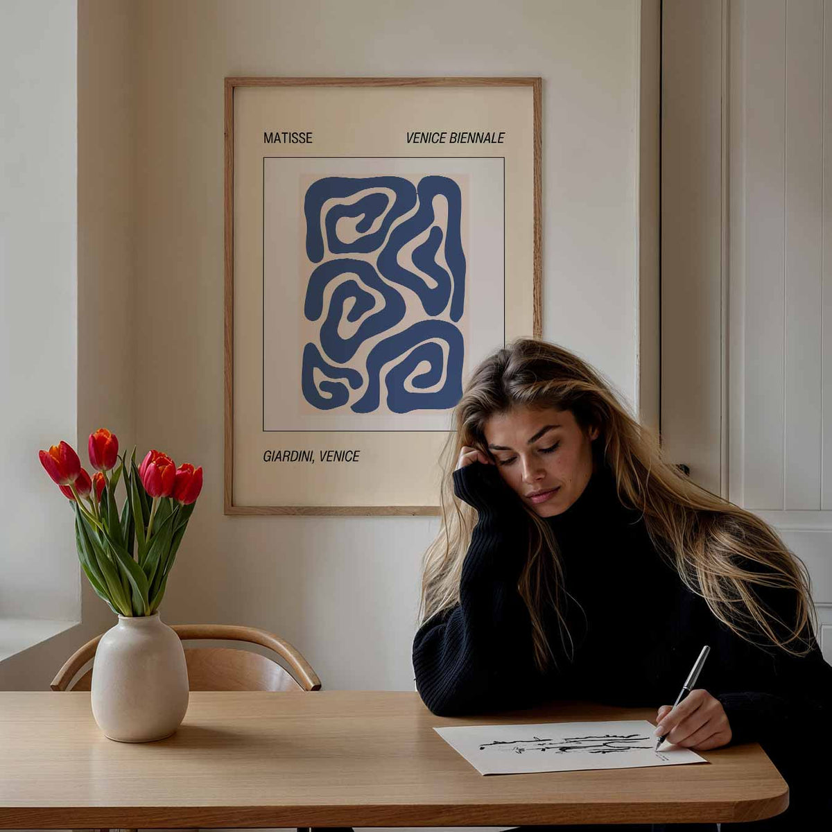 Moderne Matisse Giardini – abstracte wandkunst als portret poster