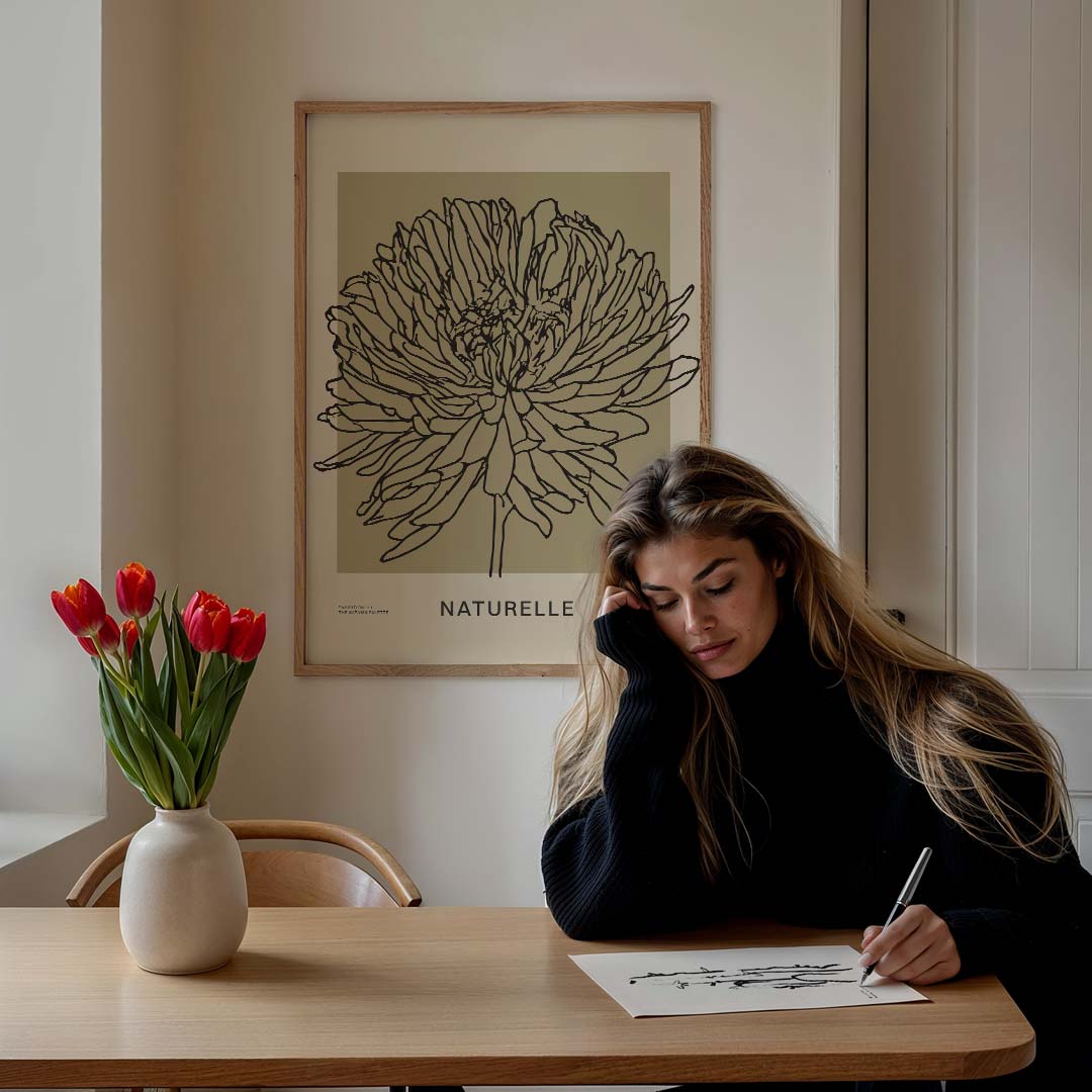 Naturelle Bloemenpracht – bloemen poster in staand formaat