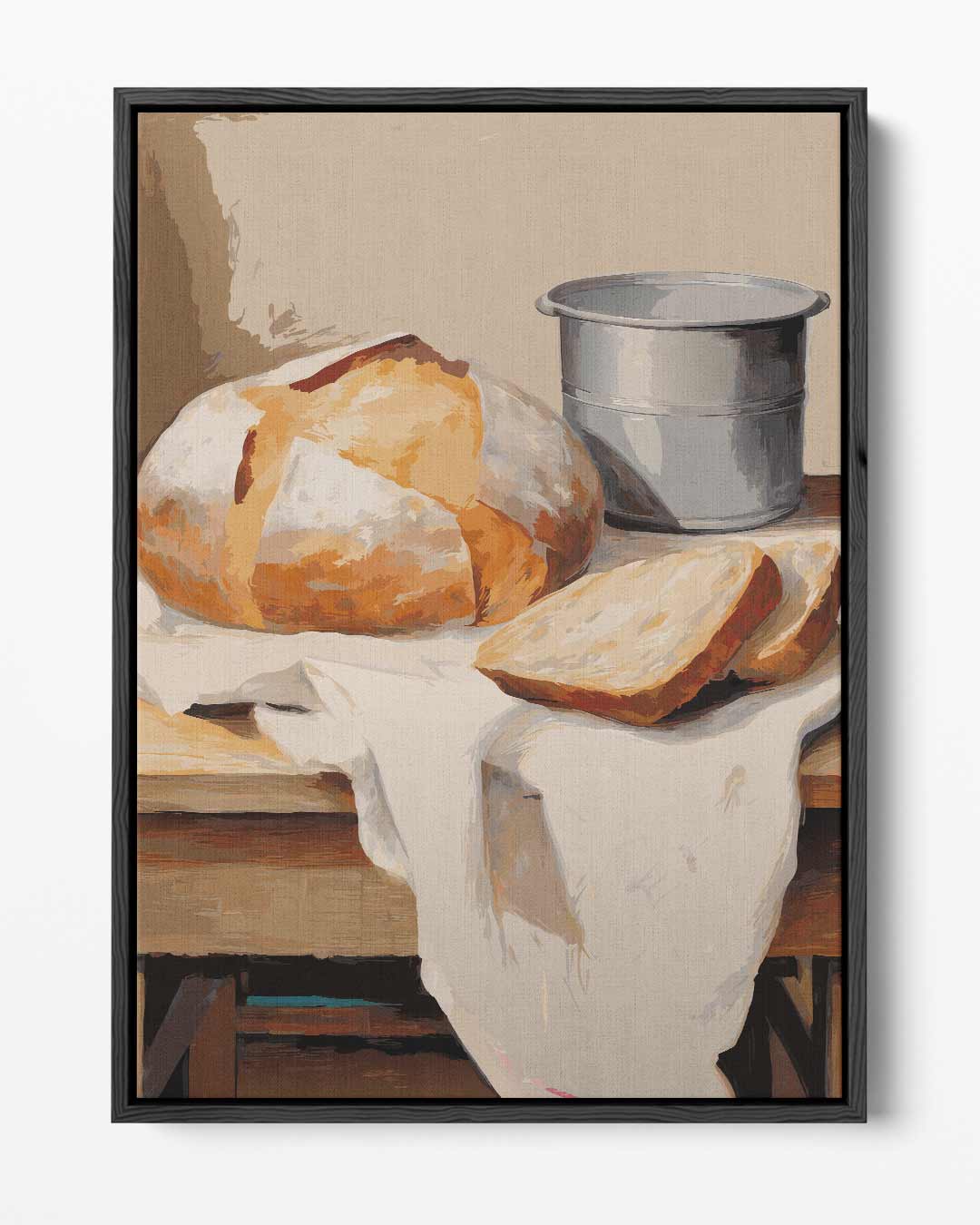 Rustiek Brood Stilleven – portret kunstwerk als wanddecoratie