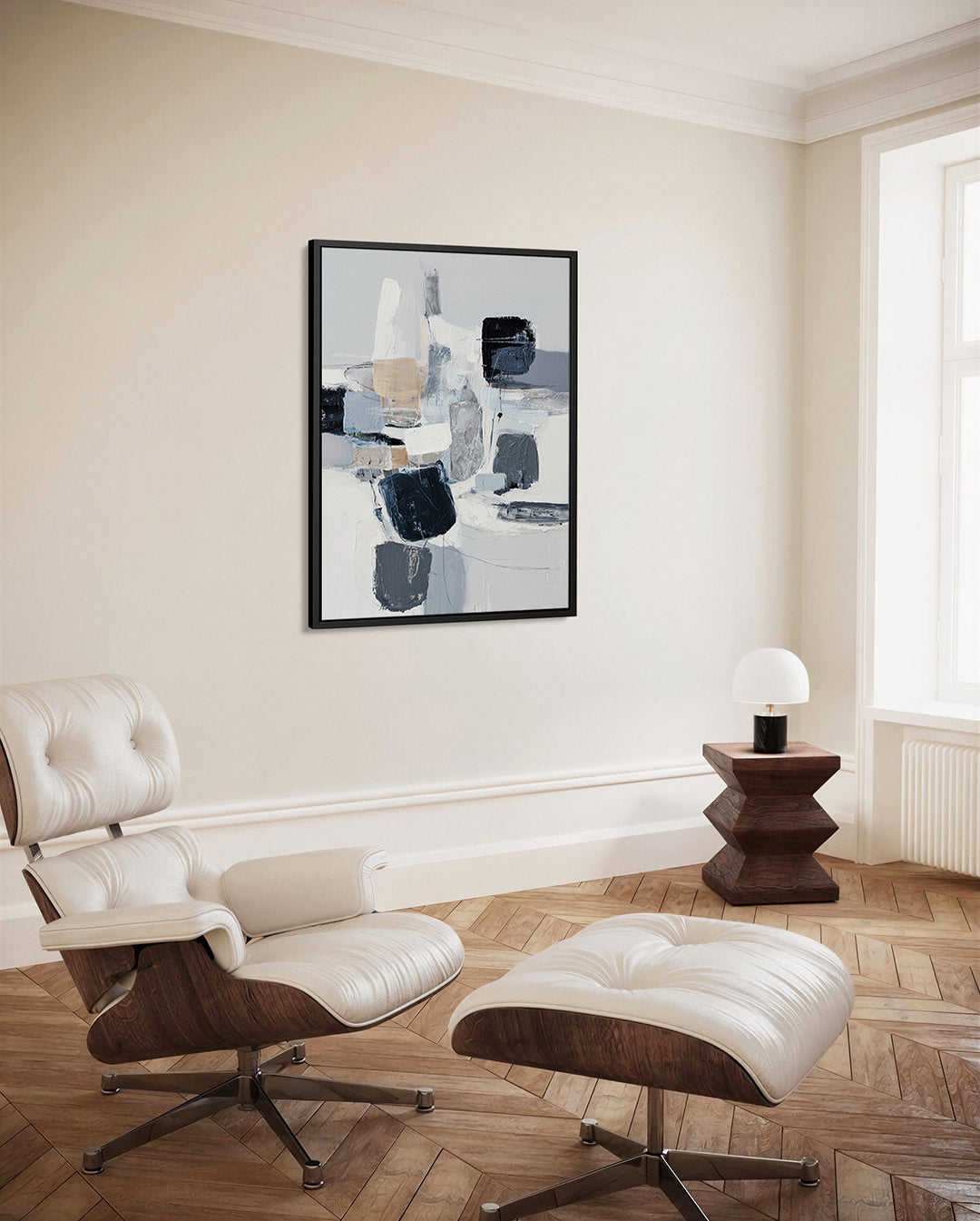 Organische vormen compositie – decoratief kunstwerk voor aan de muur