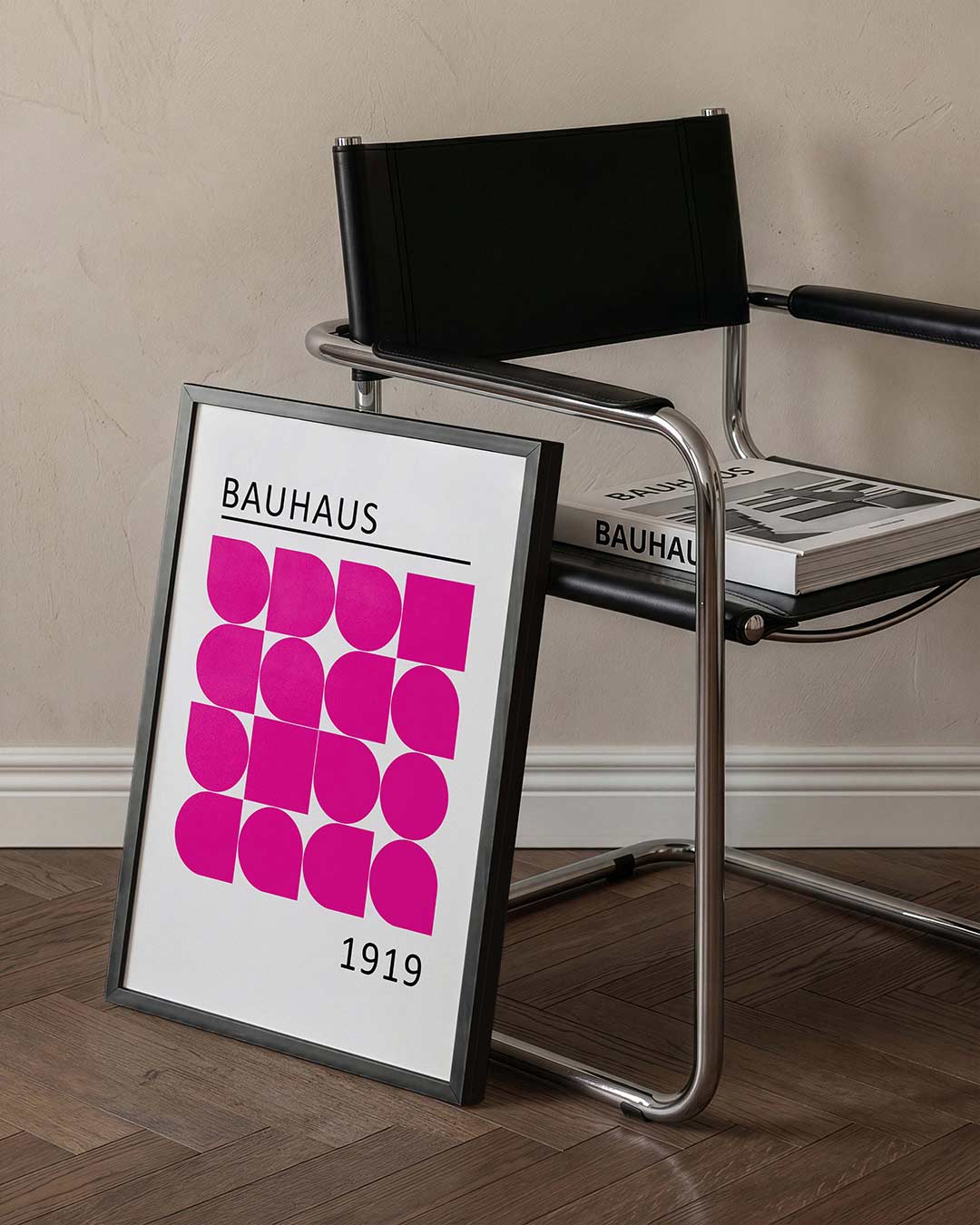  – staande Bauhaus poster voor aan de muur