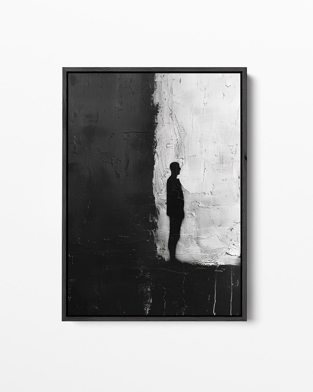 Silhouet contrast – staand wanddecoratie kunstwerk
