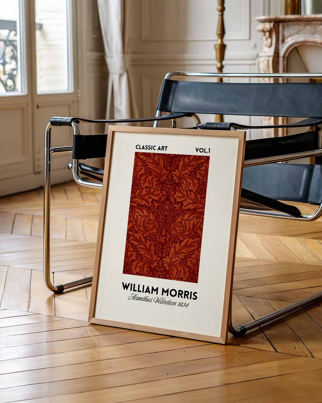 William Morris Acanthus Redesign 1884 – William Morris poster in staand formaat