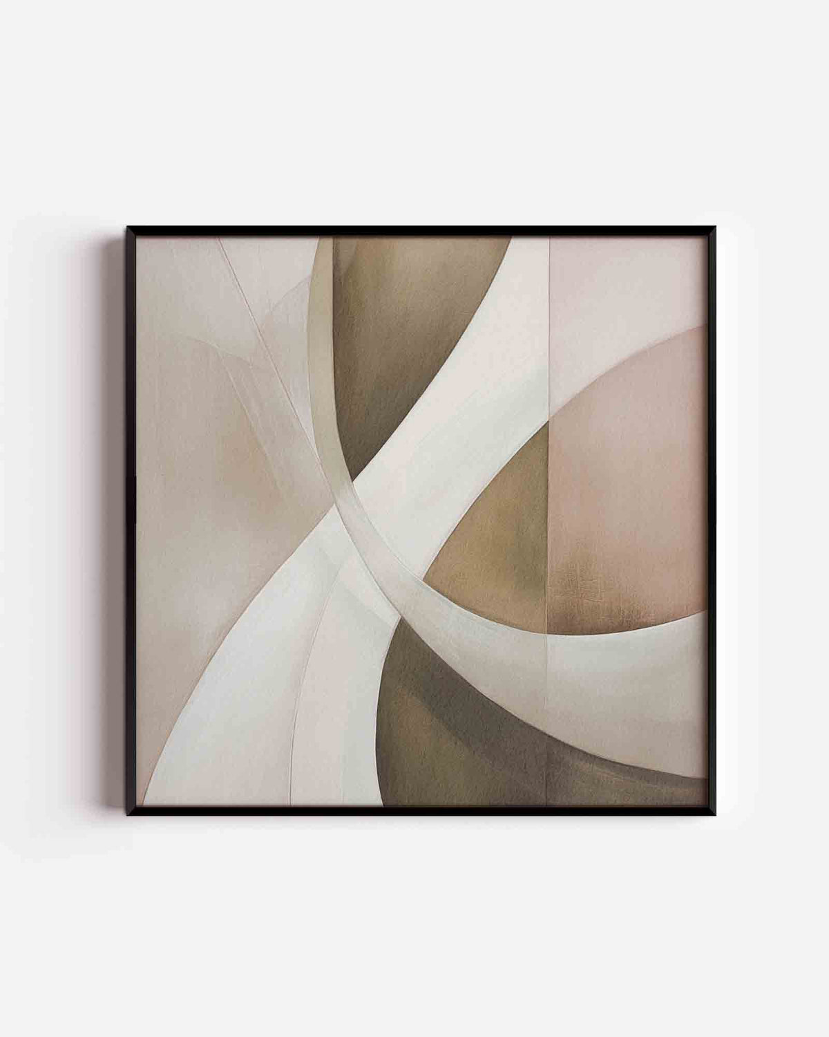 Abstracte vormen – zacht abstracte vierkante poster als wanddecoratie