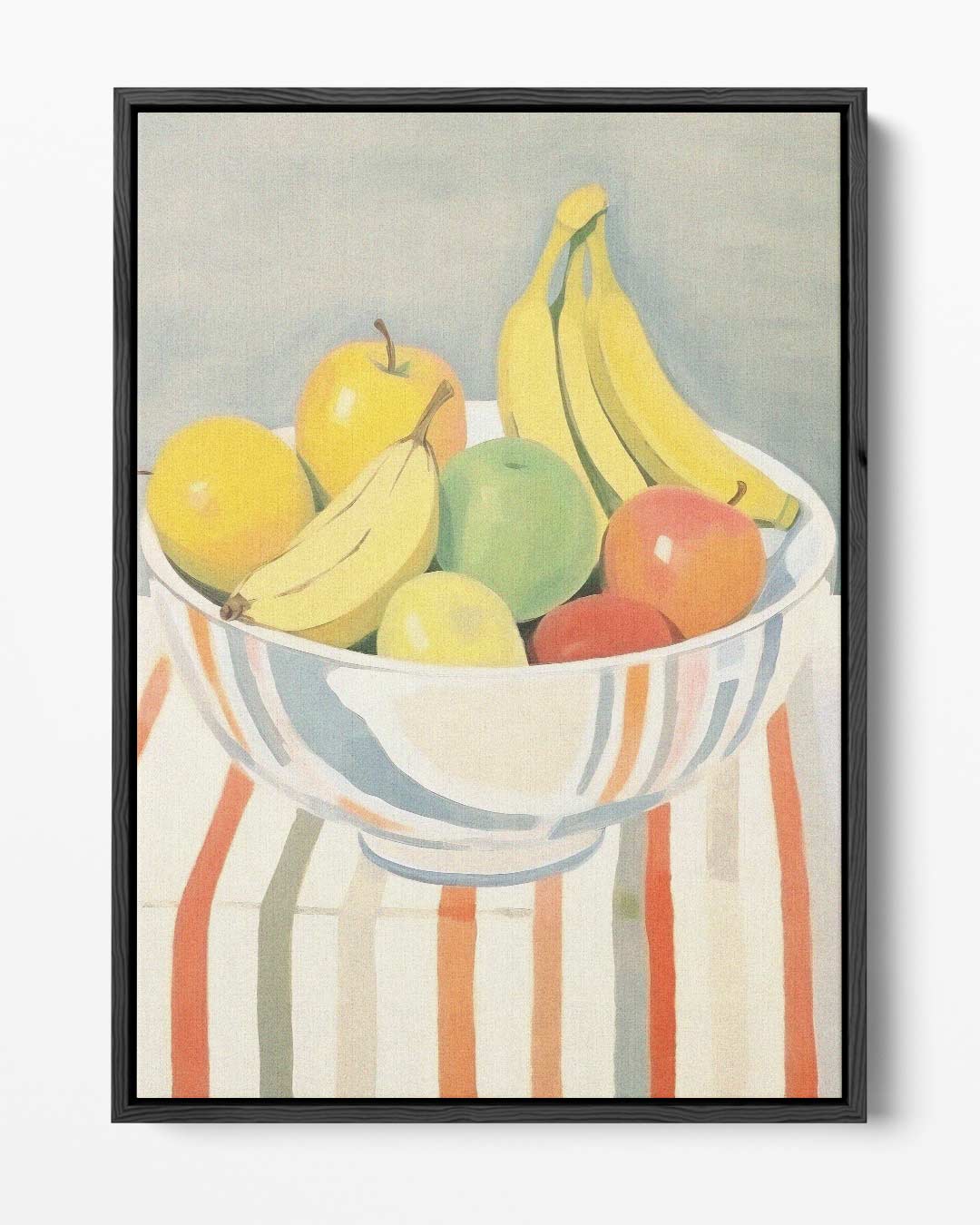 Kleurrijke Fruitmand in Impressionistische Stijl – portret kunstwerk als wanddecoratie