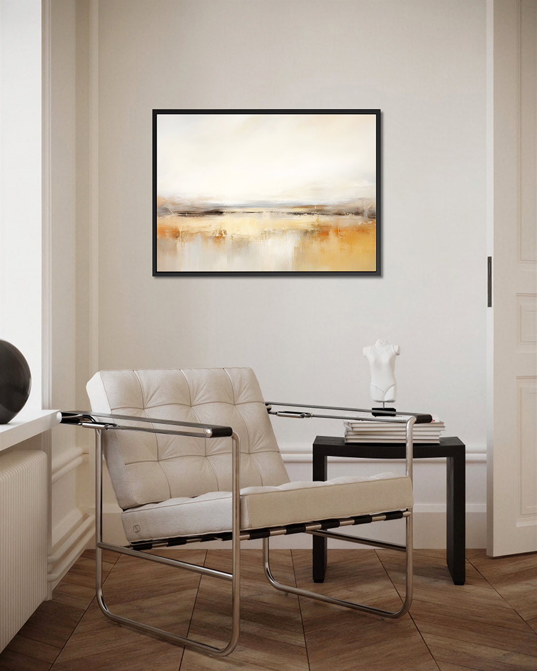 Zachte horizon – kunstwerk op canvas, dibond of plexiglas