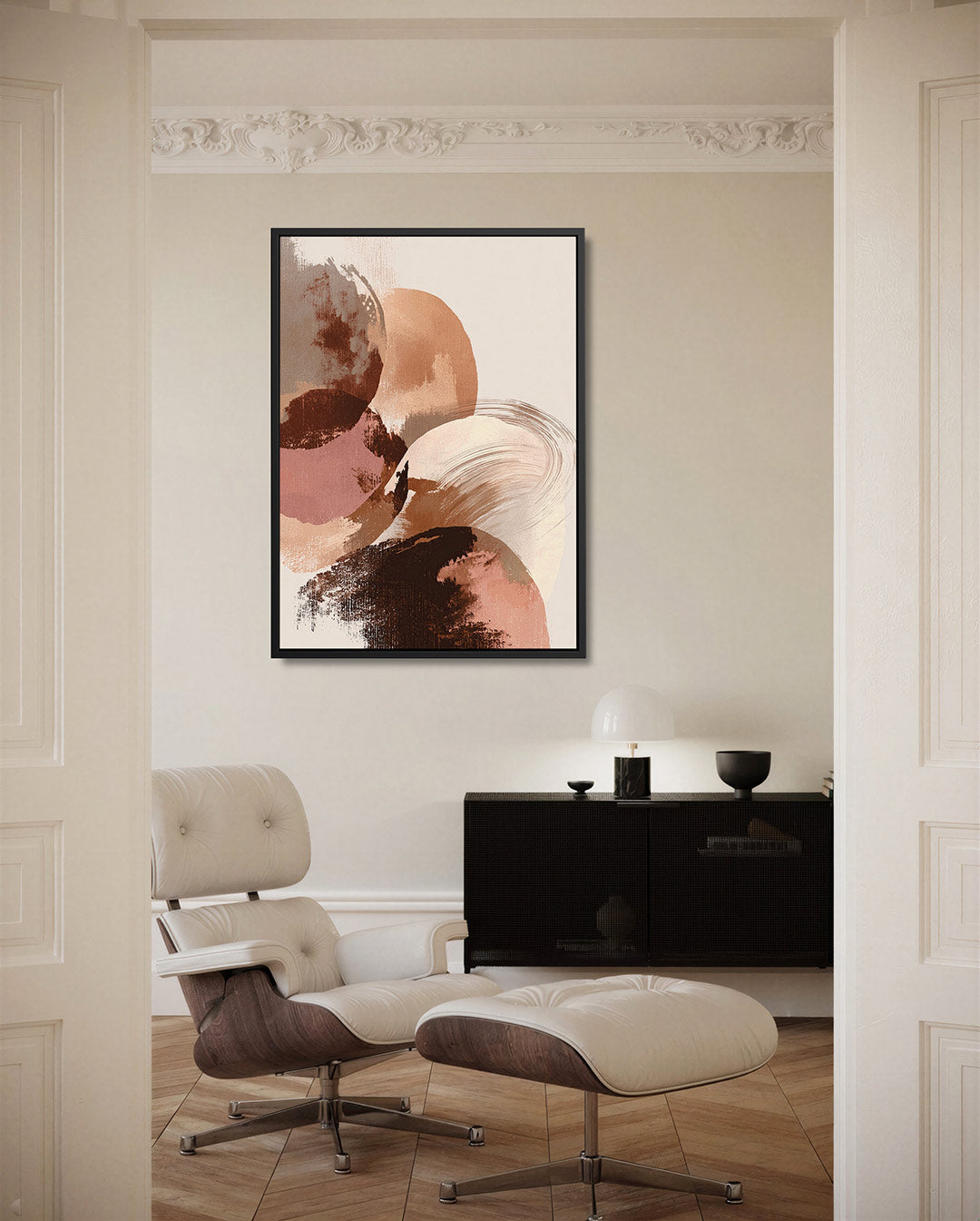 Organische vormen – staand wanddecoratie kunstwerk