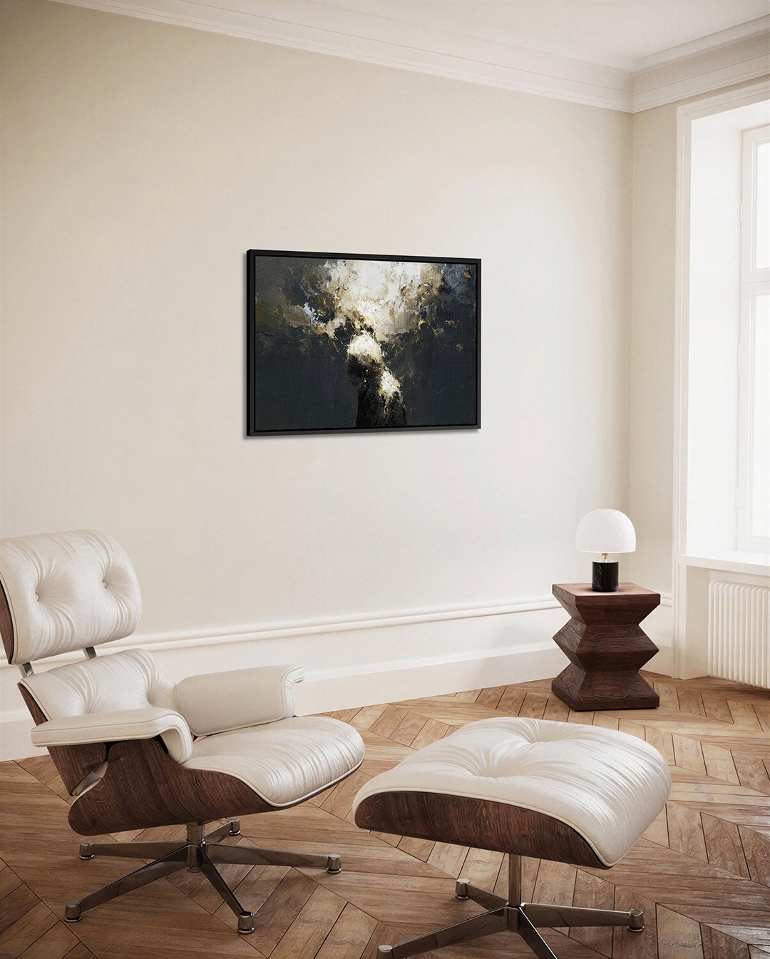 Dynamische vormen – Wanddecoratie kunstwerk – alternatieve weergave van het kunstwerk