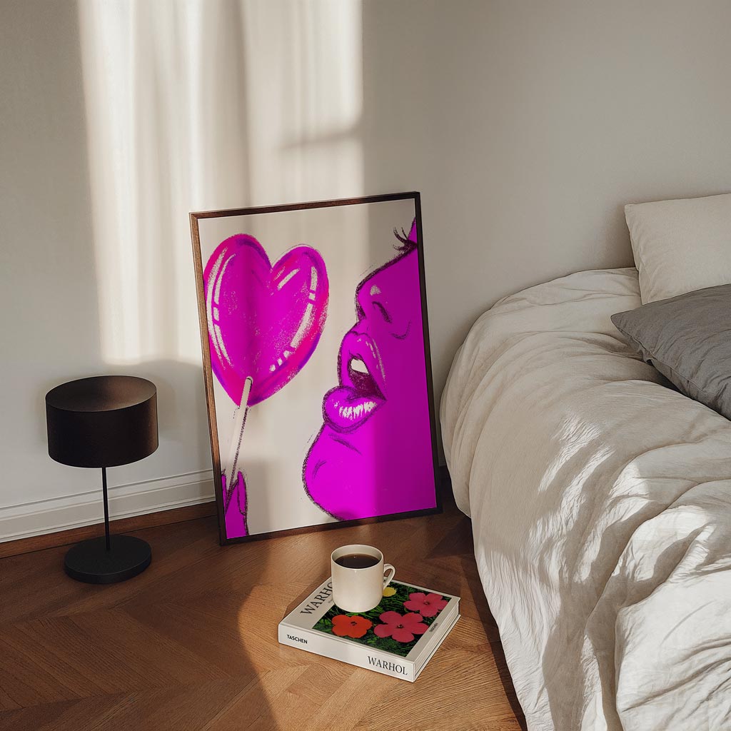 Liefdevolle Lolly – staande zomer wanddecoratie van WallArtistic