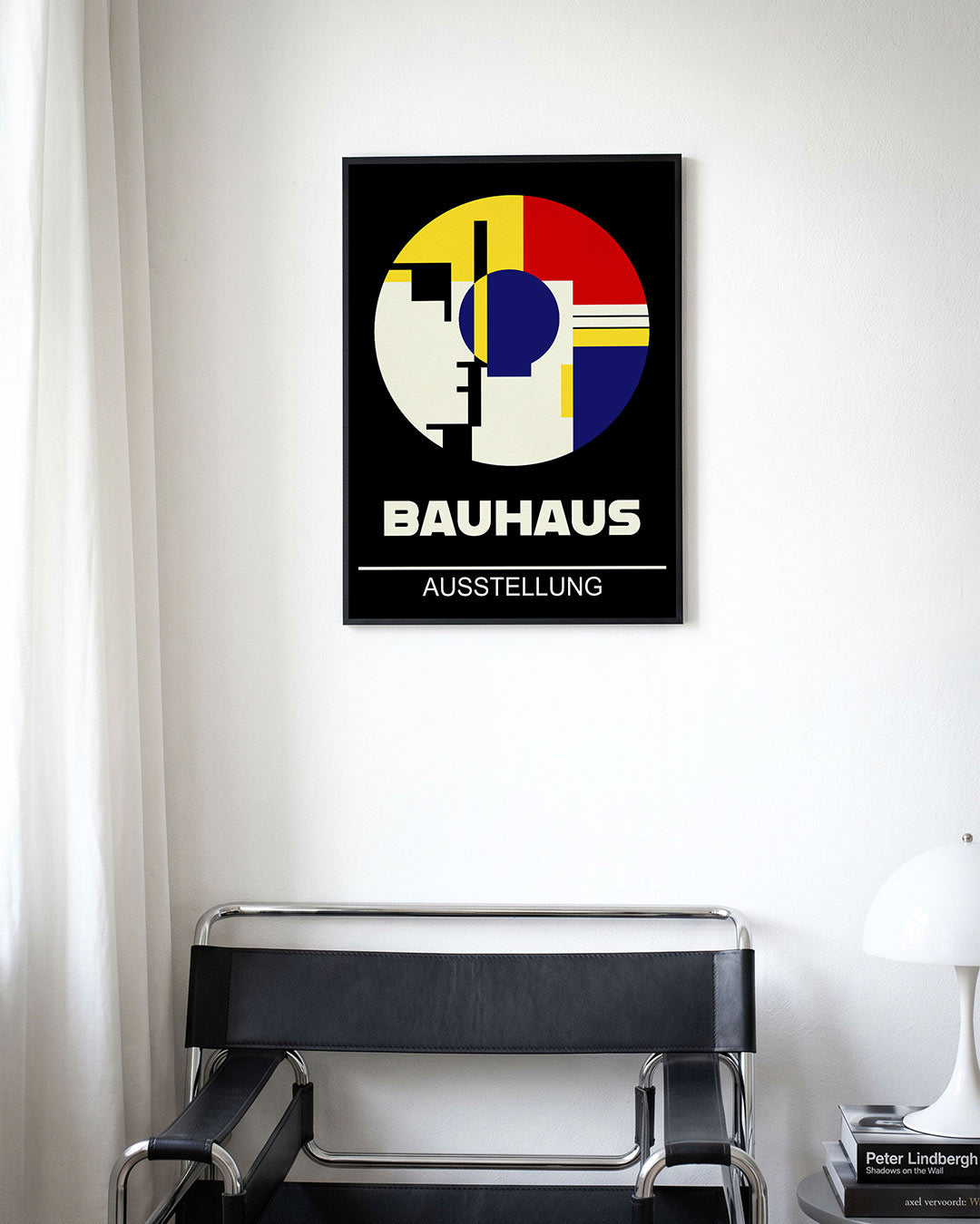 Cirkelvorm en kleur – moderne Bauhaus wandkunst als poster