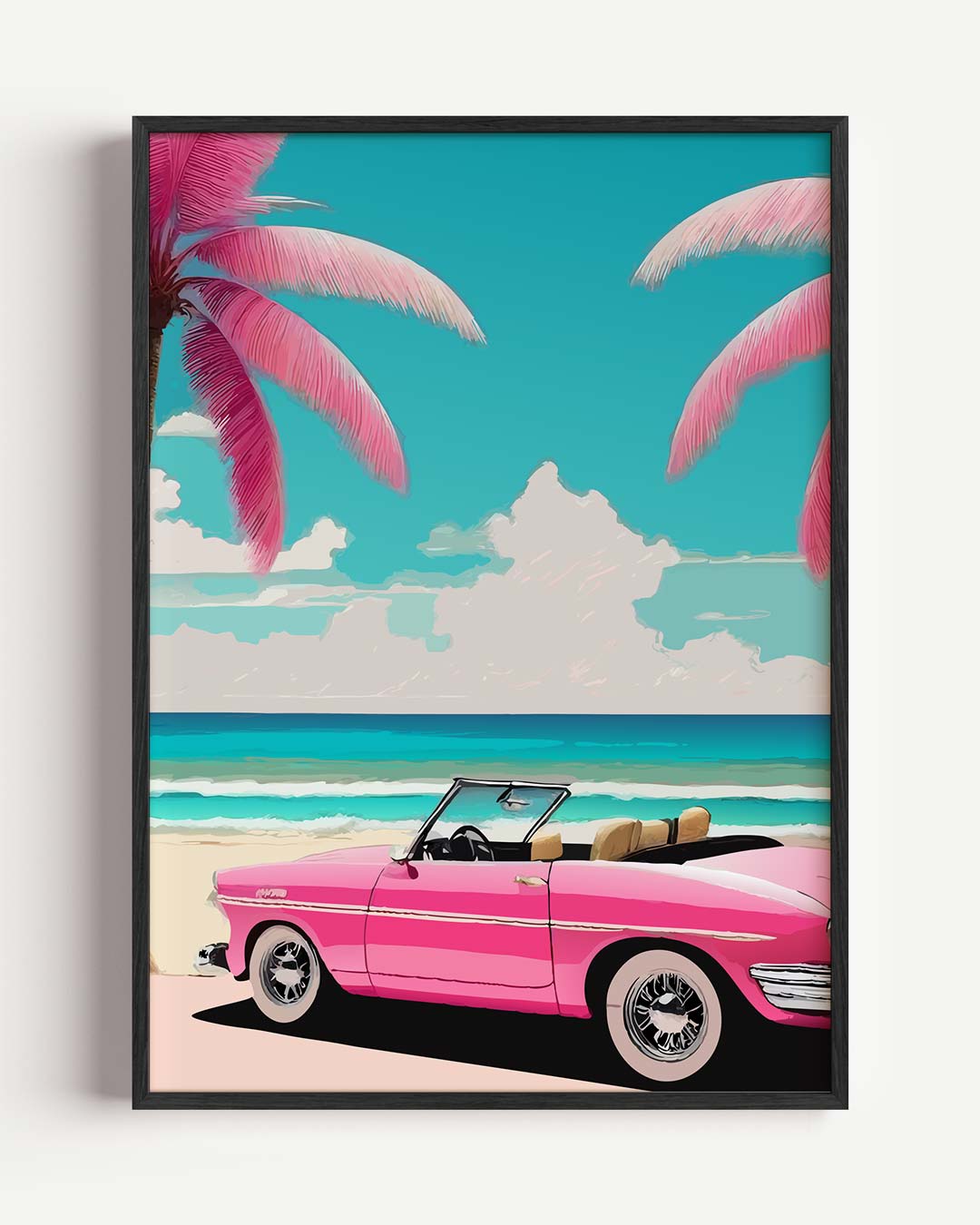 Zomerse Stranddag – zomer portret poster als wanddecoratie