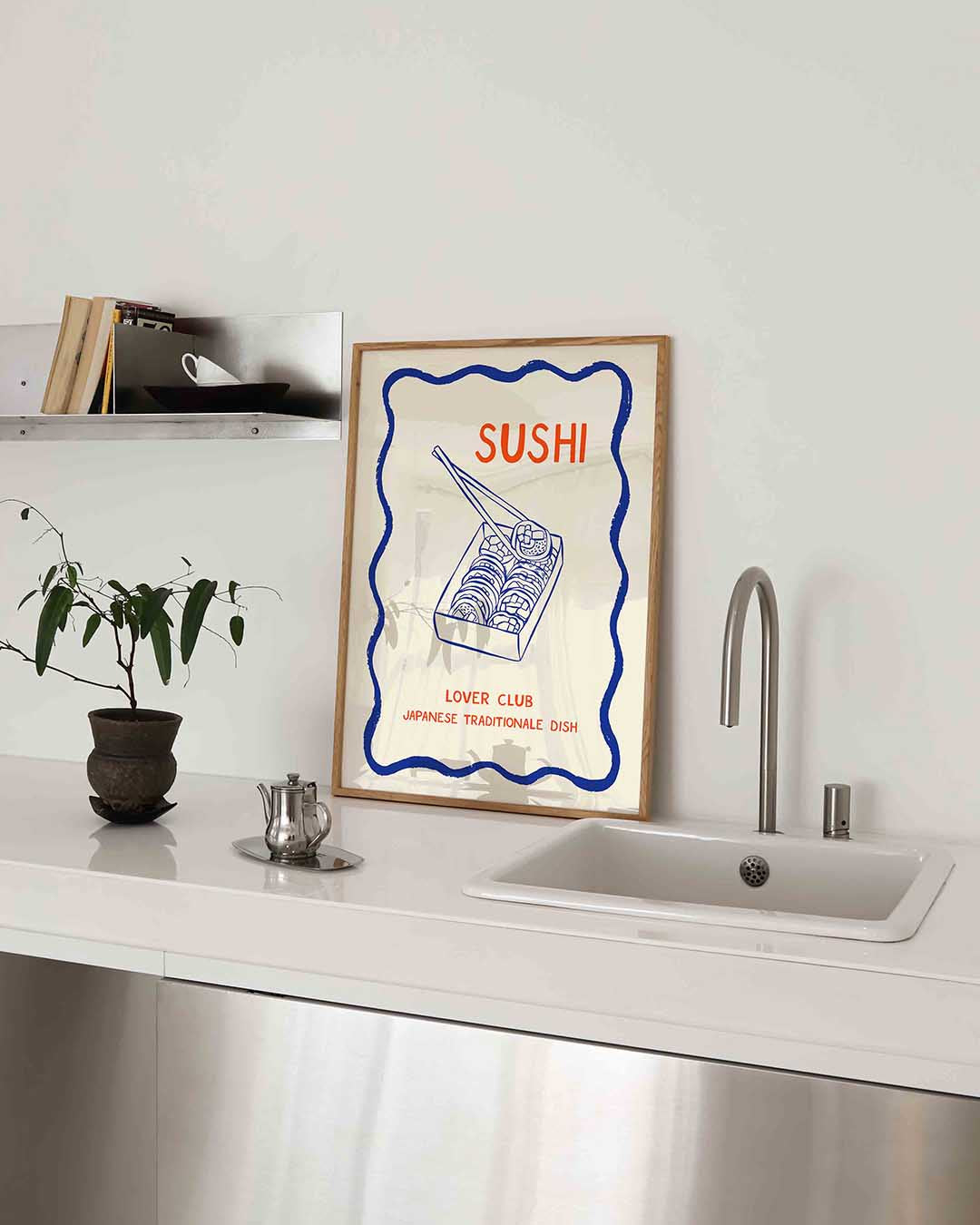 Sushi lover club – Aziatische poster in staand formaat
