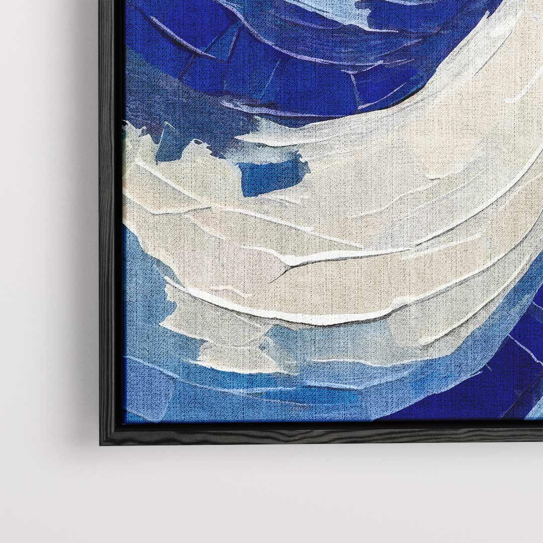 Golf van Blauwe Energie – dibond kunstwerk als wanddecoratie