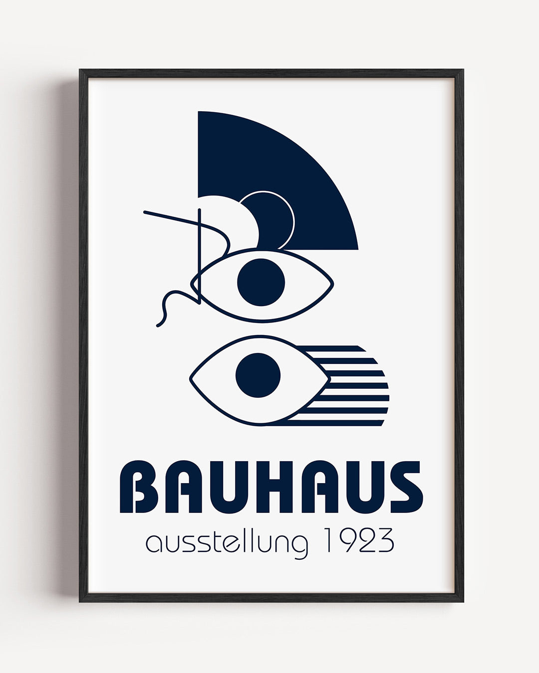 Vorm en lijnenspel – staande Bauhaus poster als wanddecoratie
