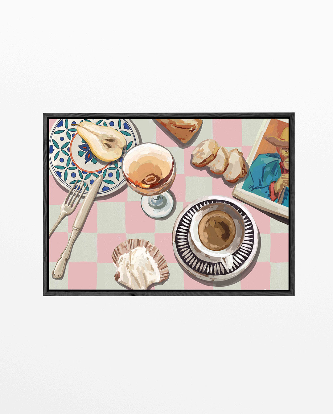 Tafelsetting met patronen – liggend keuken kunstwerk