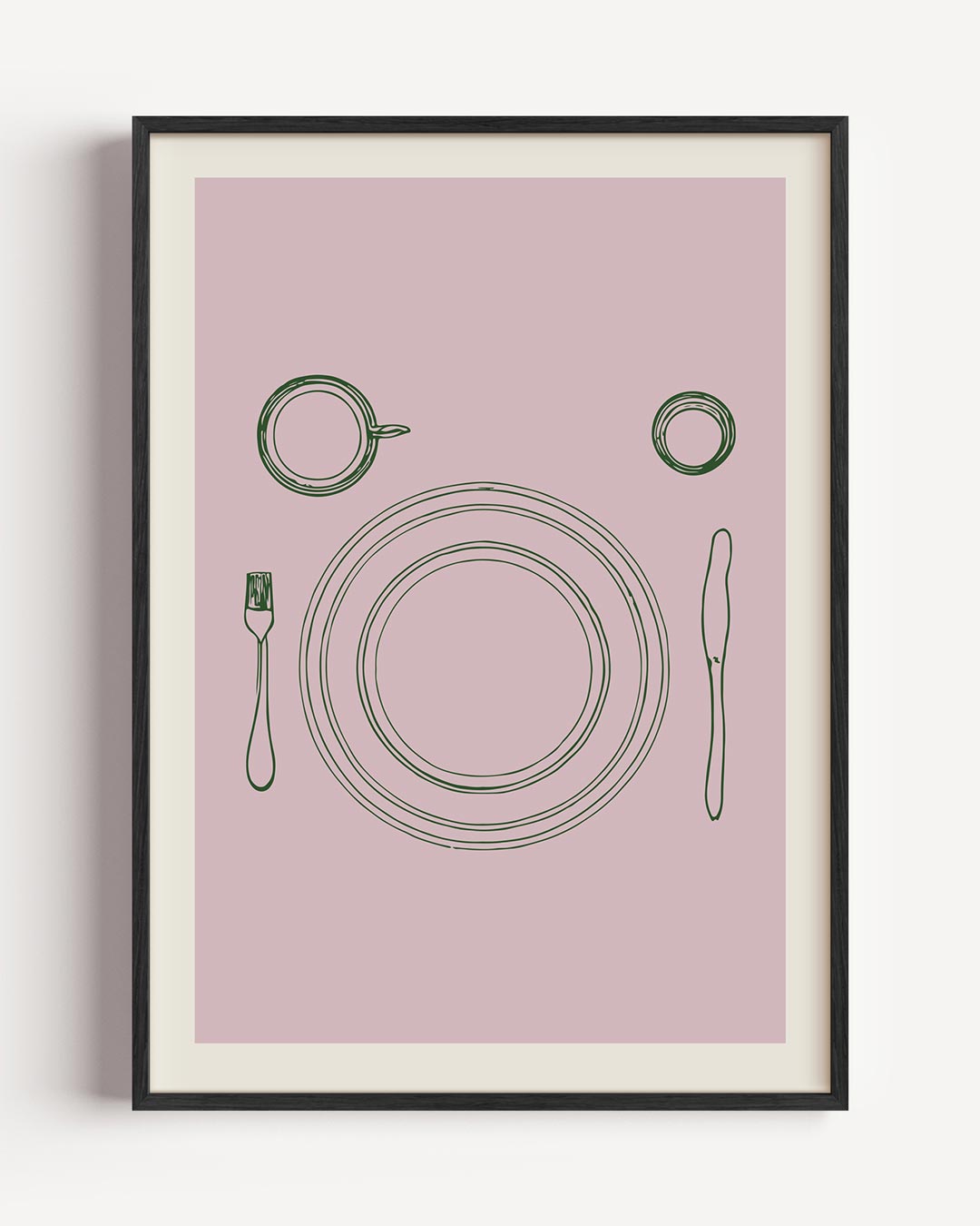 Stijlvolle Tafeldecoratie – keuken portret poster als wanddecoratie
