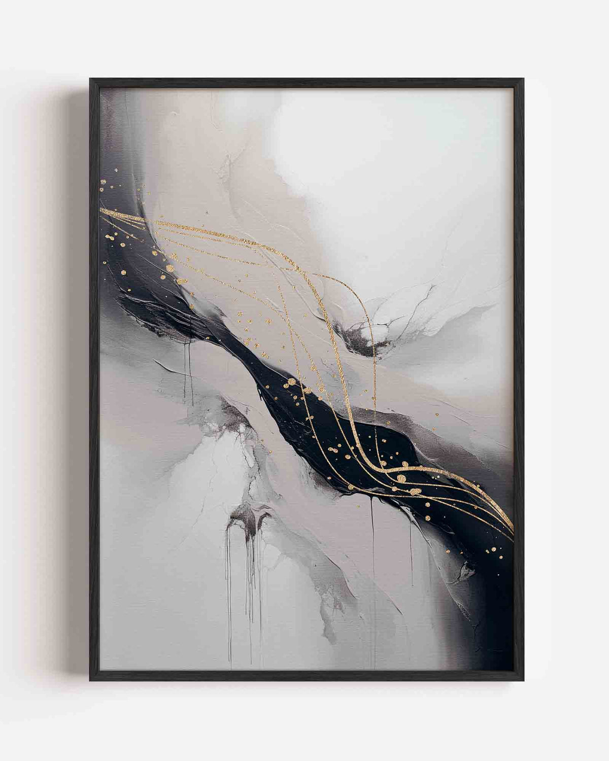 Abstracte lijnen – zacht abstracte portret poster als wanddecoratie