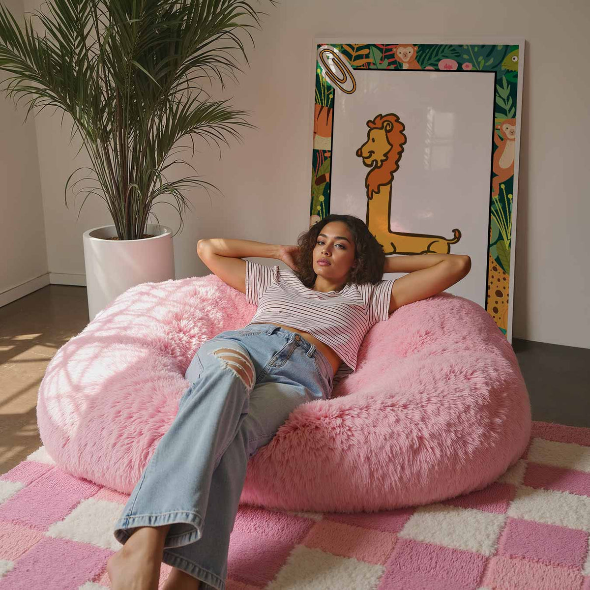 Jungle Alfabet – staande kinderkamer wanddecoratie van WallArtistic