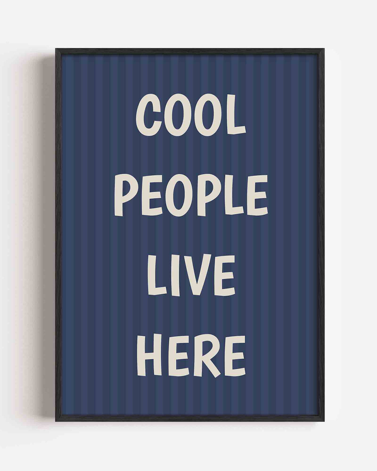 Cool people live here – Pop Art portret poster als wanddecoratie