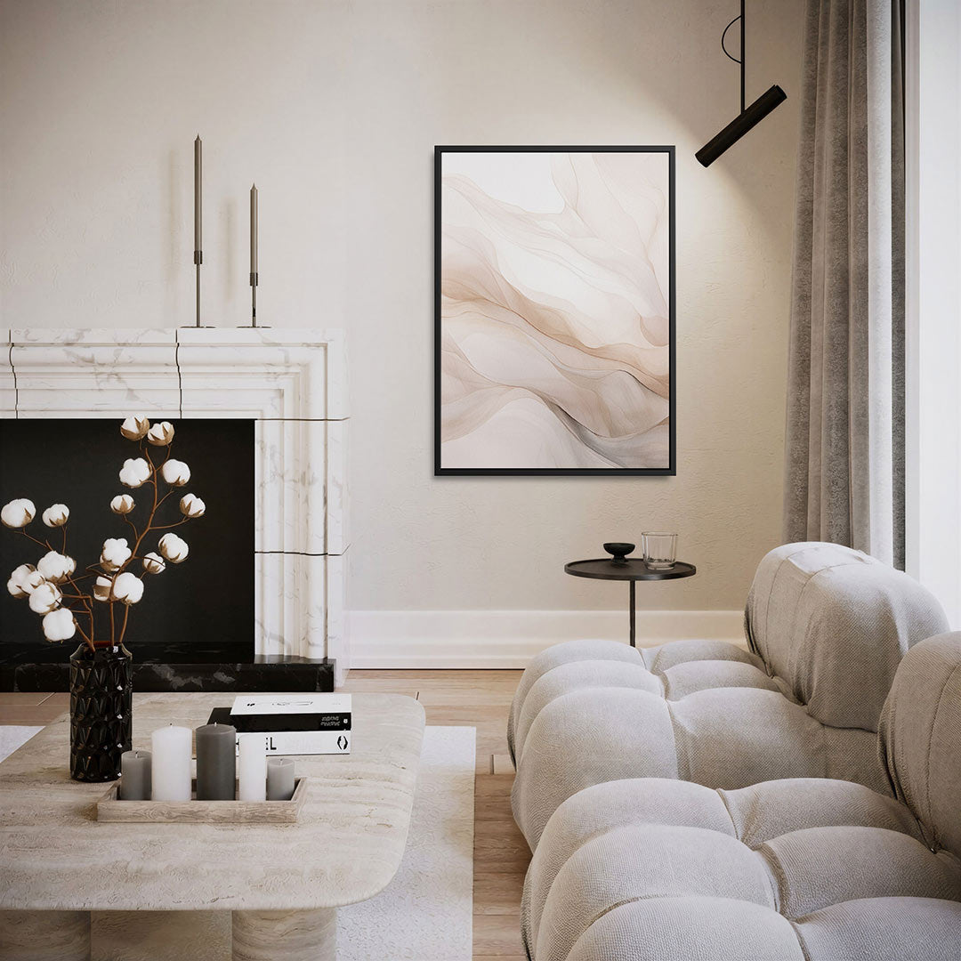 Organische lijnen – staand wanddecoratie kunstwerk