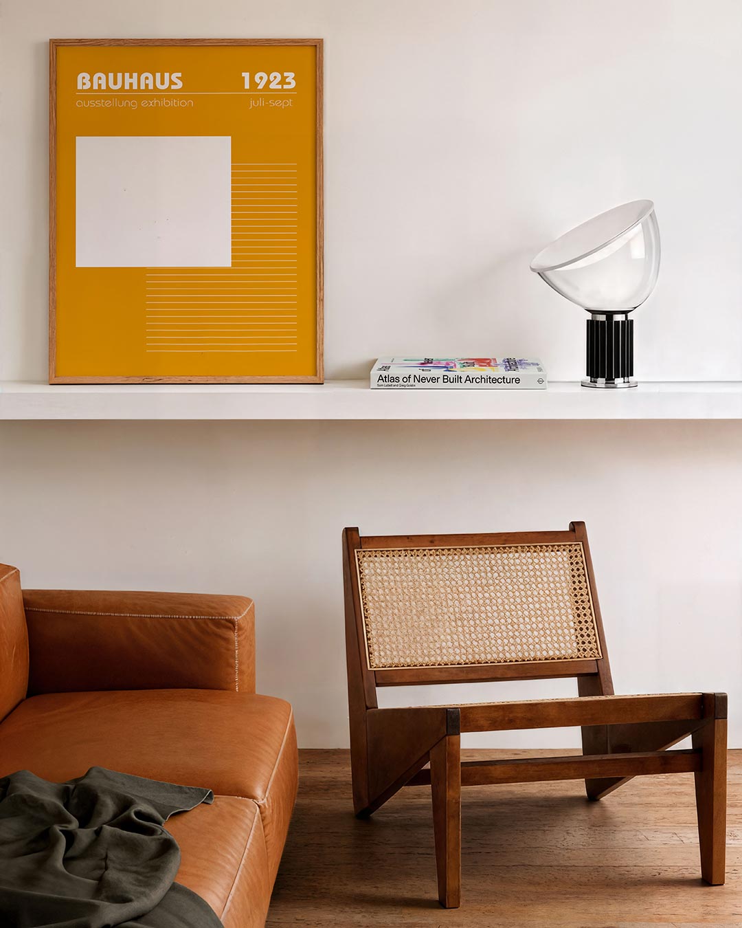 Vormen en lijnen – staande Bauhaus poster voor aan de muur