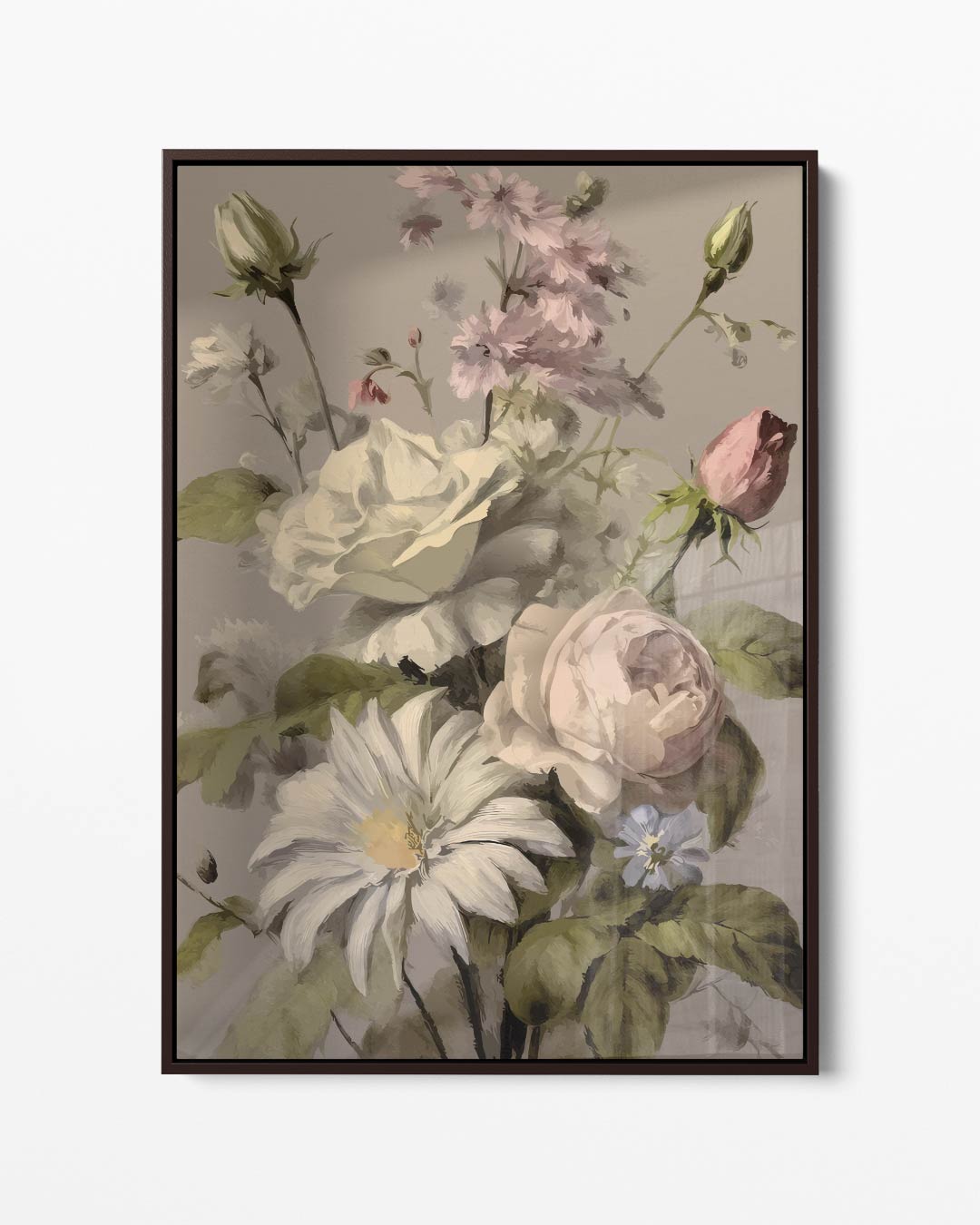 Bloemenpracht Schilderij – portret kunstwerk als wanddecoratie