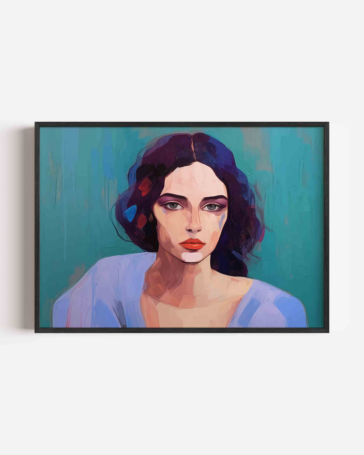 Portret vrouw – vrouwelijk portret als landscape poster