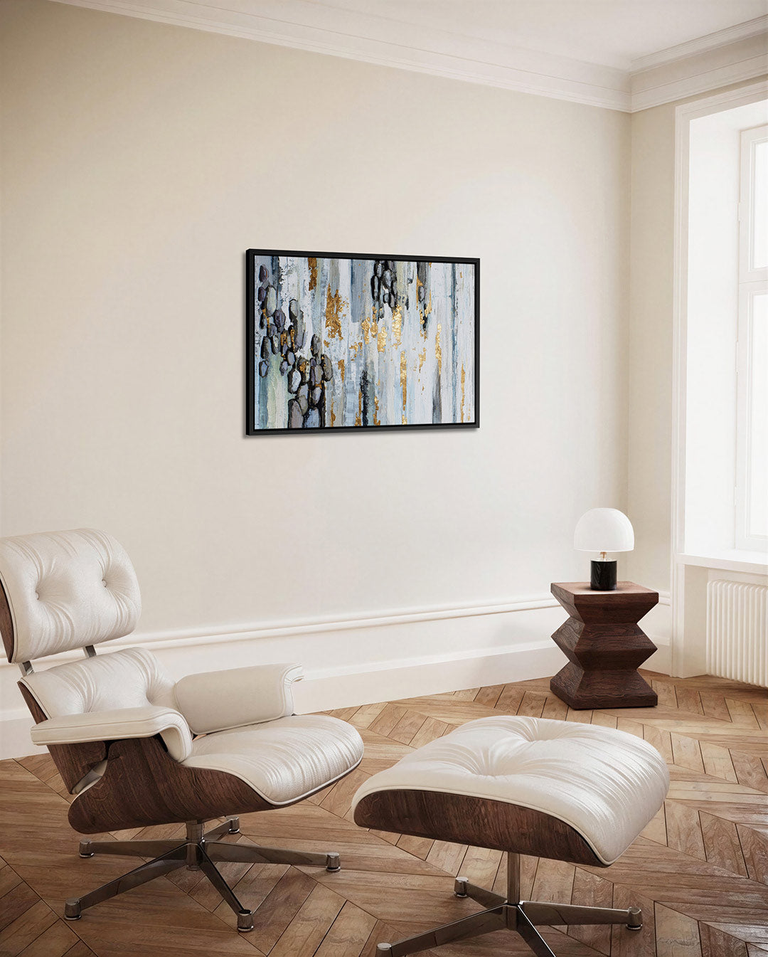 Gelaagde texturen – Verticale – alternatieve weergave van het kunstwerk